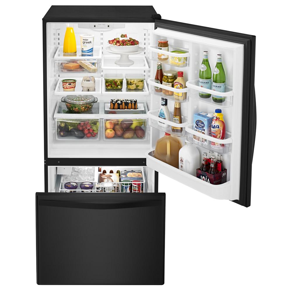 Whirlpool WRB322DMBB Bottom Freezer Refrigerator review: Buy this bottom  freezer fridge for the cooling power - CNET