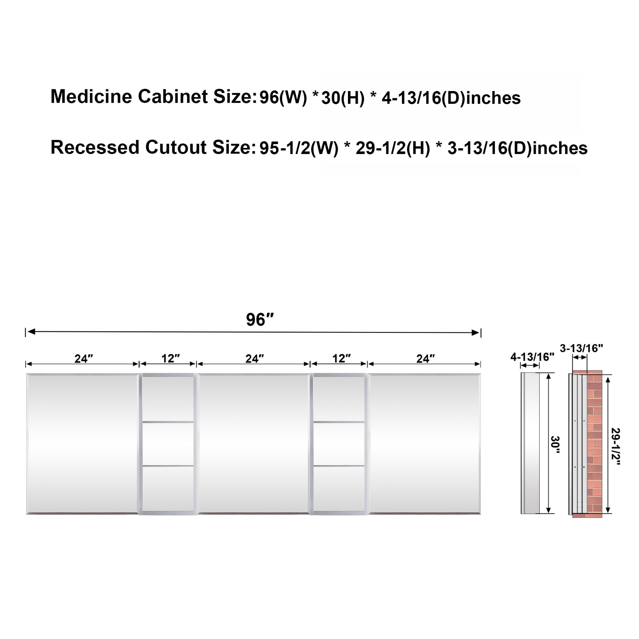 WELLFOR B20RMC20LMCB2030L Bathroom-Wall-Cabinets - View #8