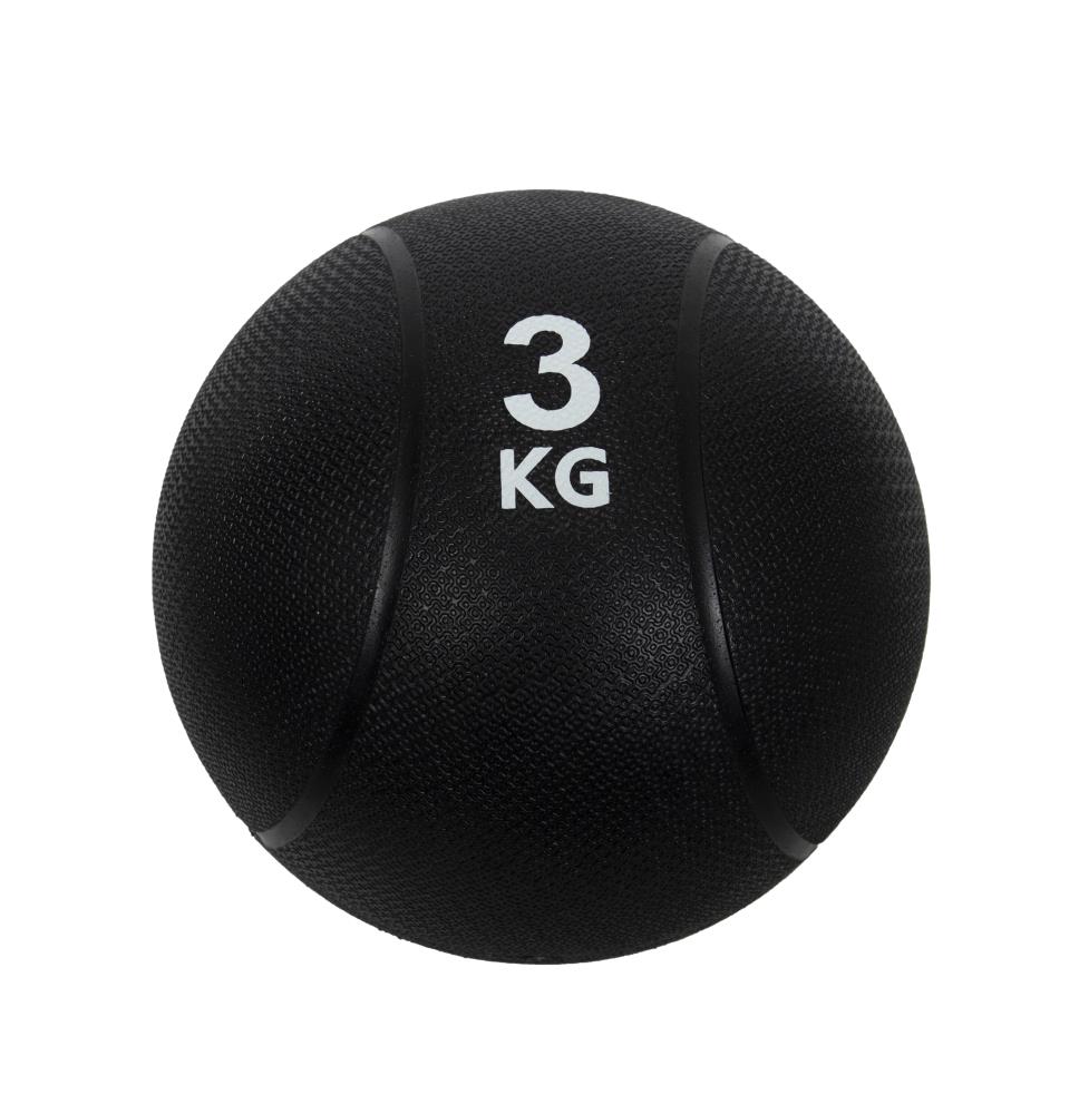 Mind Reader MEDBALL3KG-BLK 6-lb Low Bounce Medicine Ball