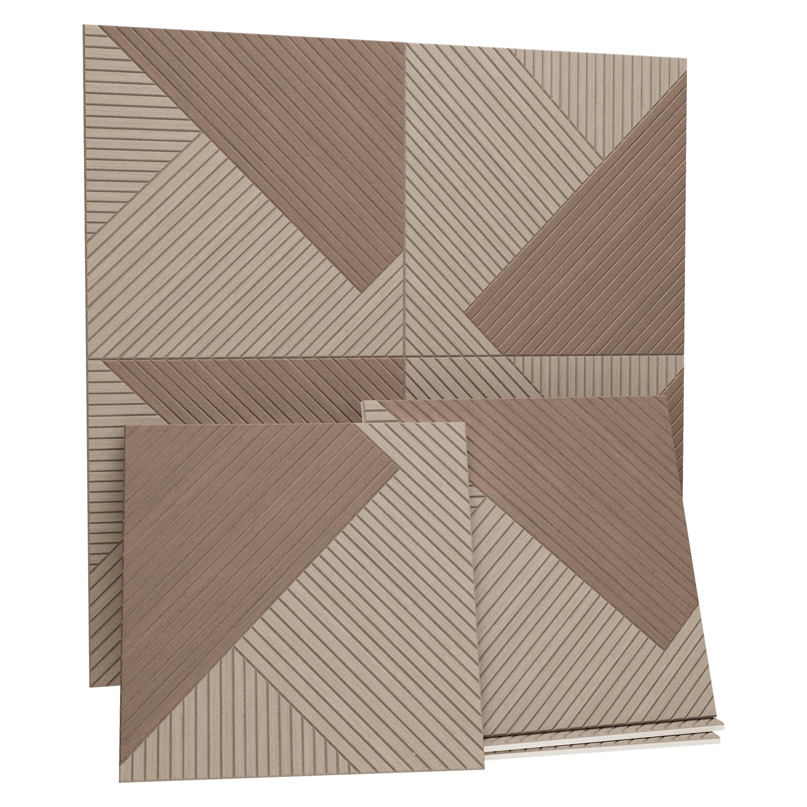 GarveeLife 8-Pack 23.6-in x 23.6-in Acoustic Sound Absorbing Wall Panels