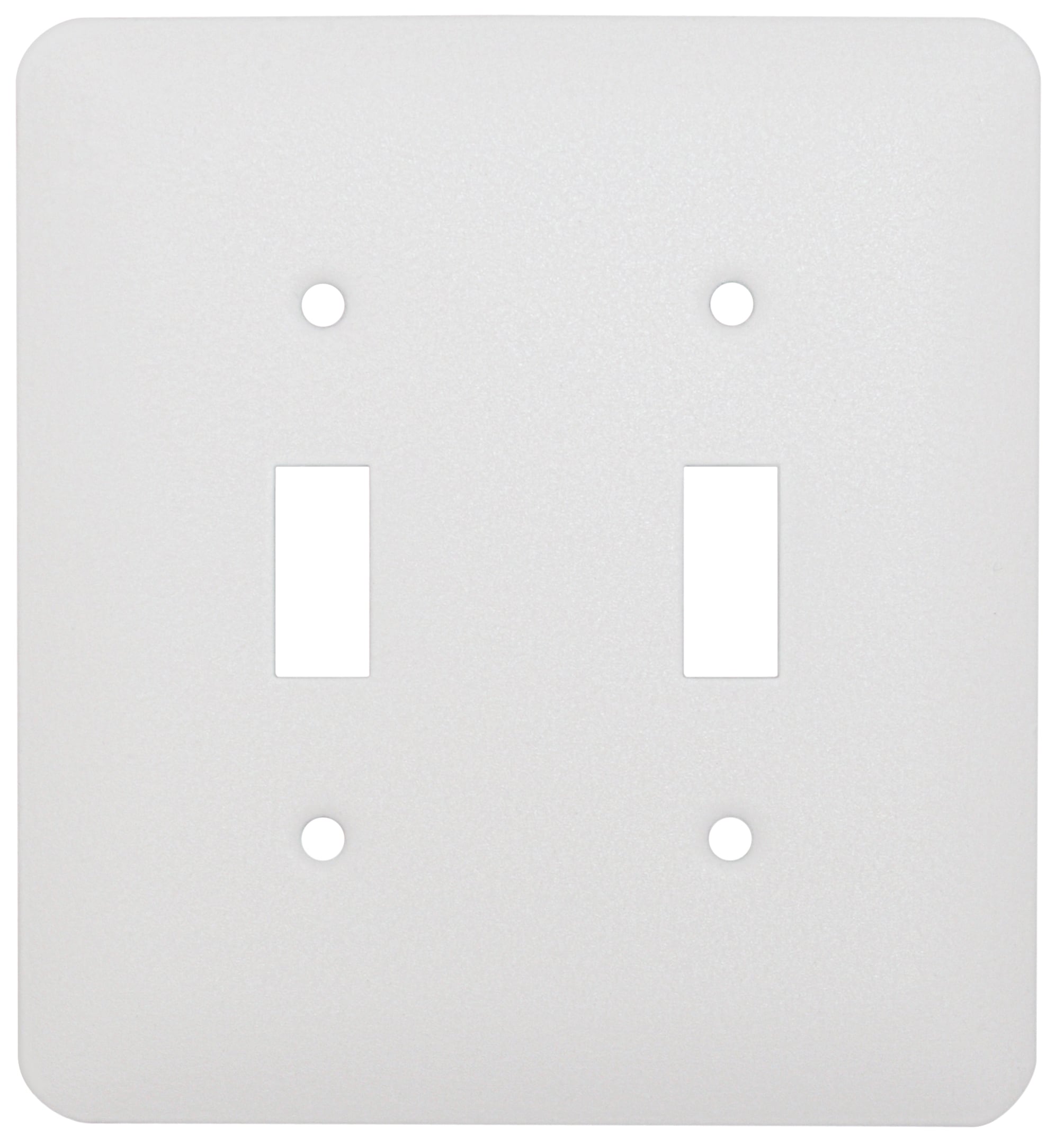 Mulberry 2-Gang Midsize White Steel Indoor Toggle Wall Plate in the ...