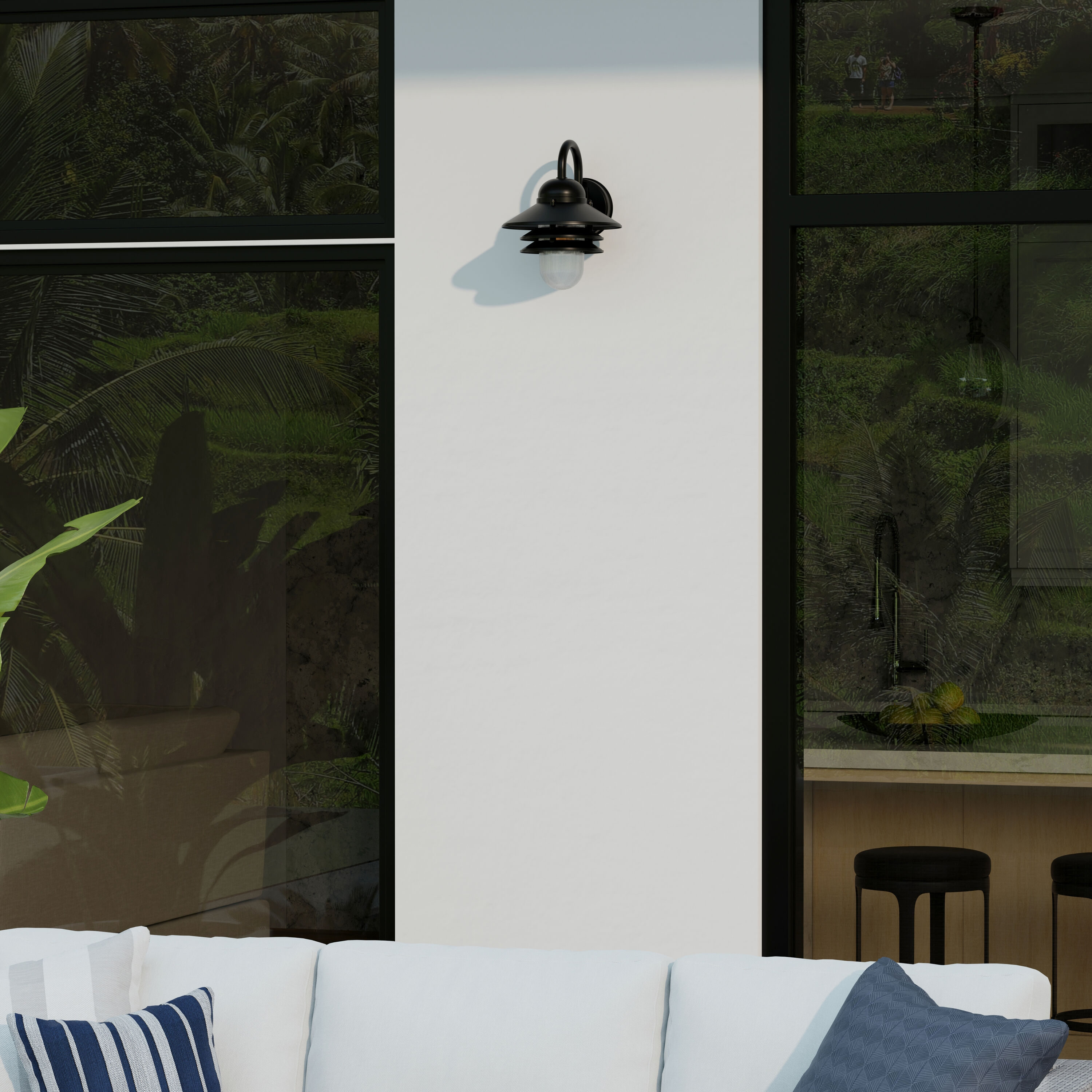 Portfolio WL127BK Outdoor-Wall-Lighting - View #8