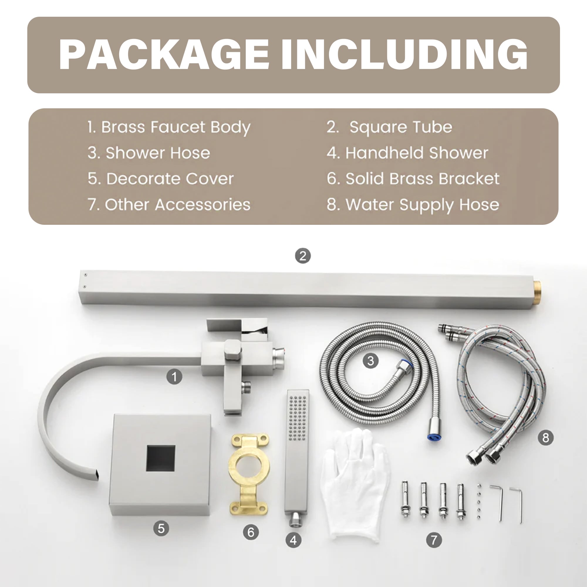 WELLFOR CR-P-F-R01BN Roman-Tub-Faucets - View #4