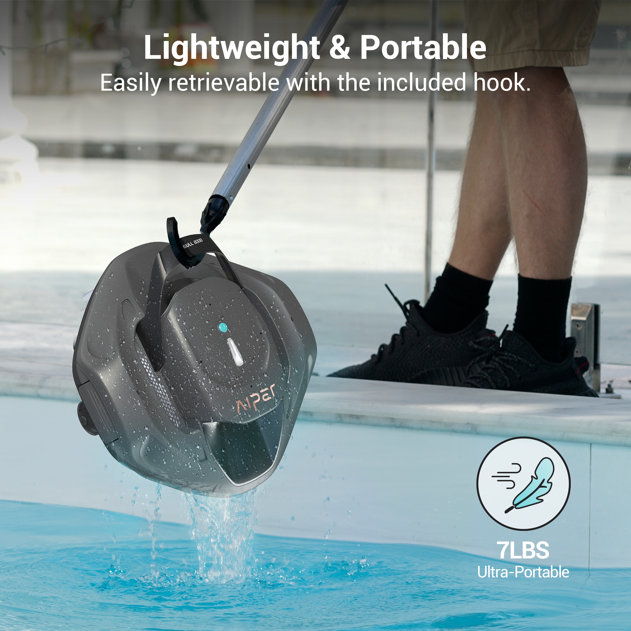 Aiper Aiper Seagull 800B Cordless Robotic Pool Cleaner in the Pool ...
