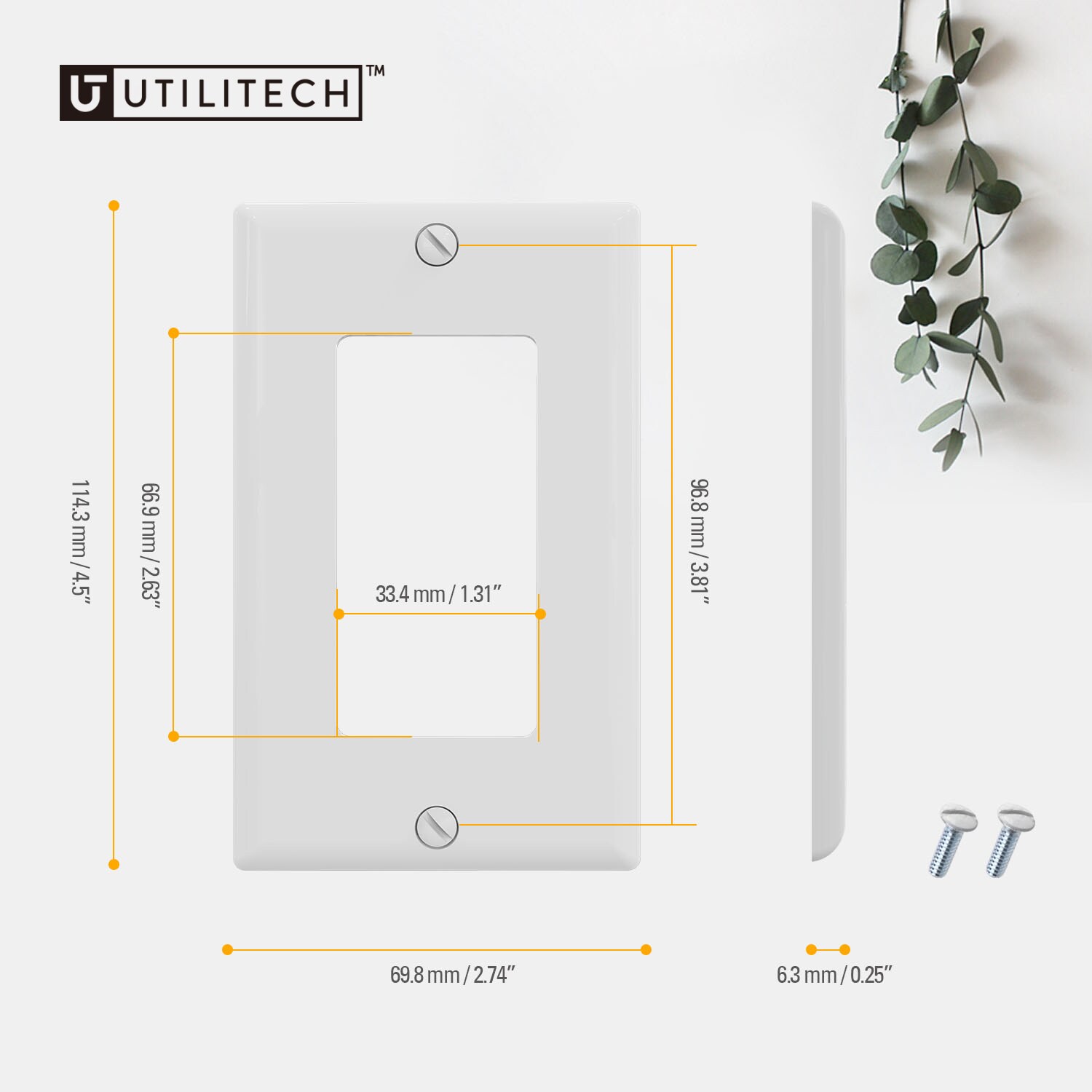 Utilitech 3031-WH10 Electrical-Wall-Plates - View #3
