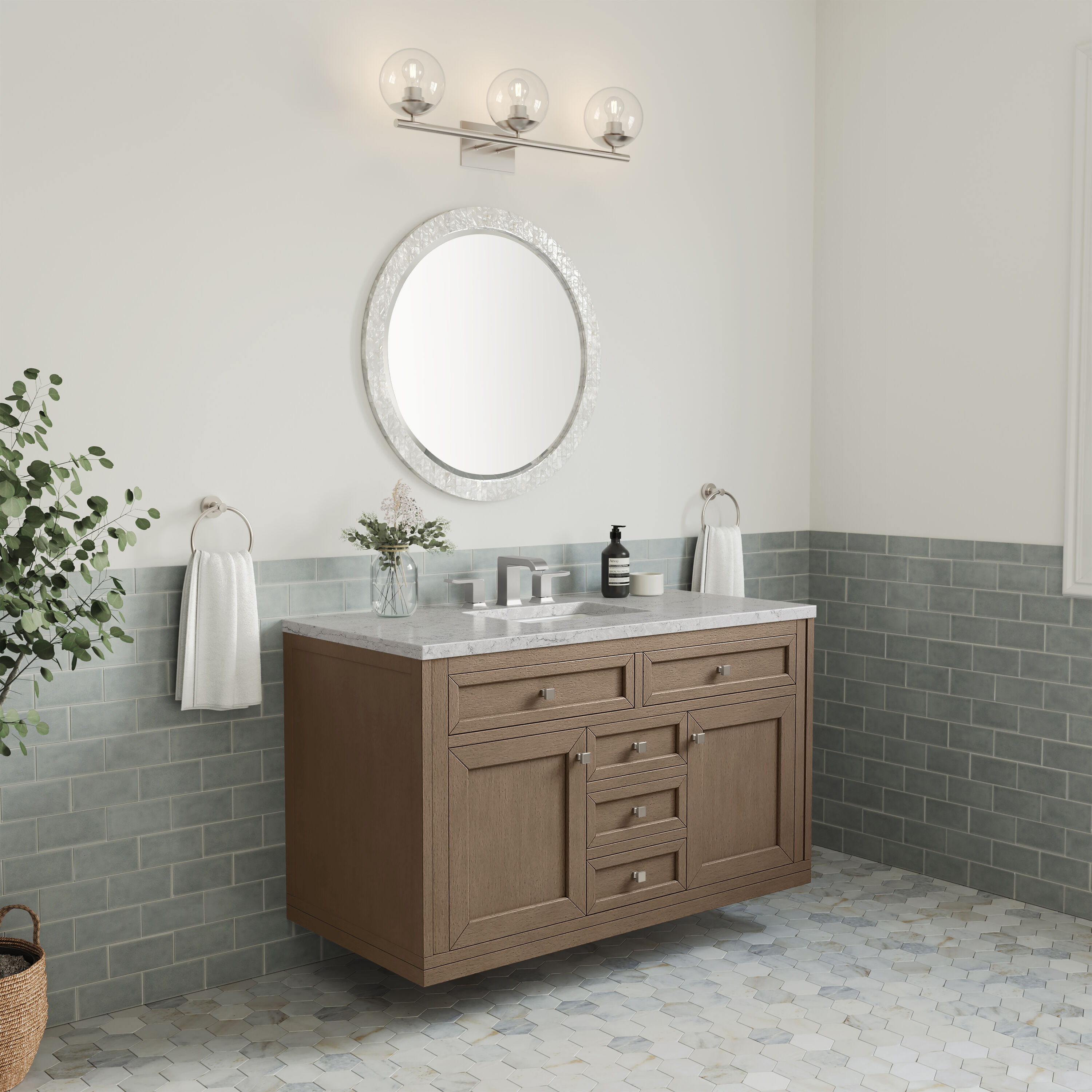 James Martin Vanities 305-V48-WWW-3EJP Bath-Vanity-Combo - View #8