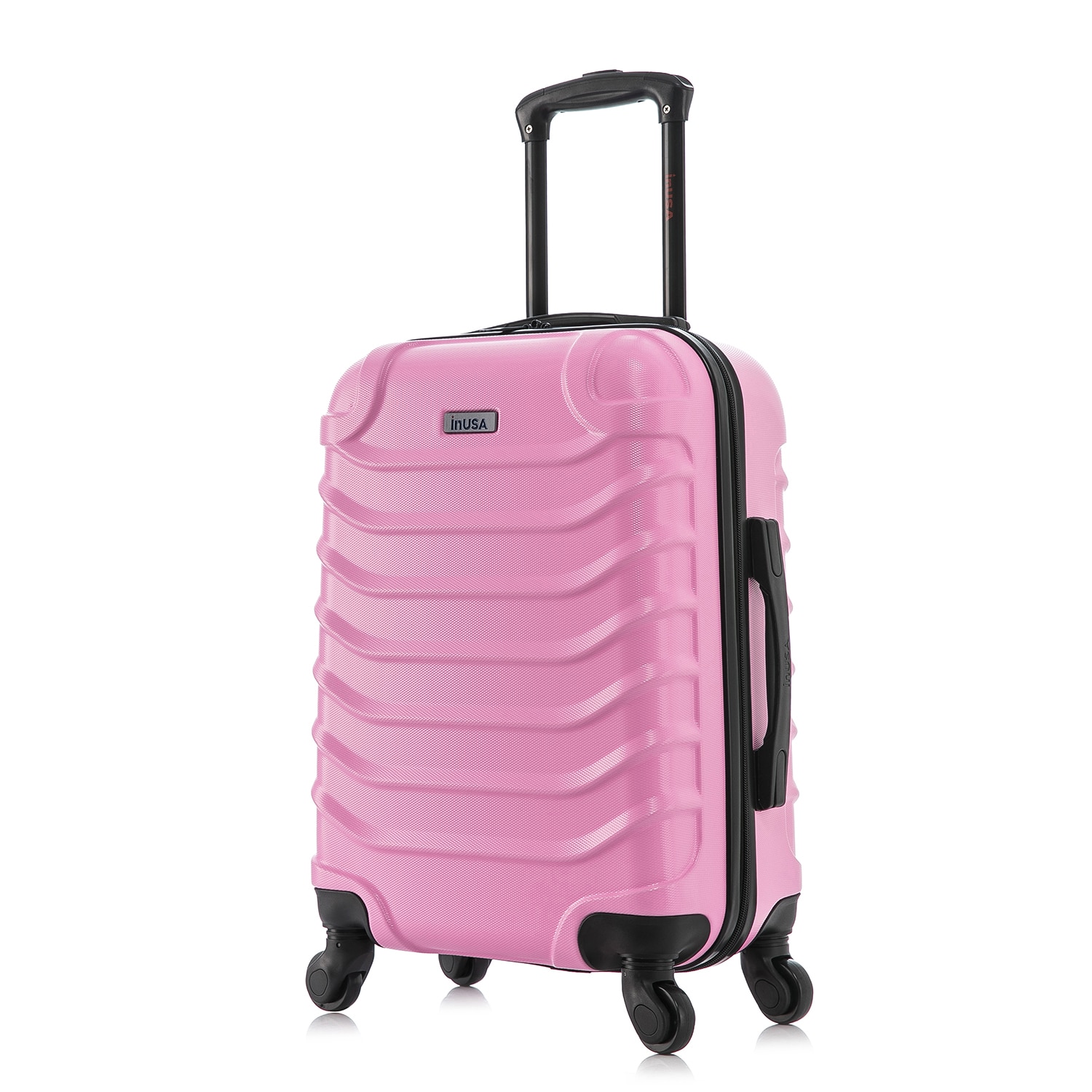 InUSA IUEND00S-PNK 14.56 x 8.46 x 21.45 PINK Polycarbonate Hardshell Carry-on bag