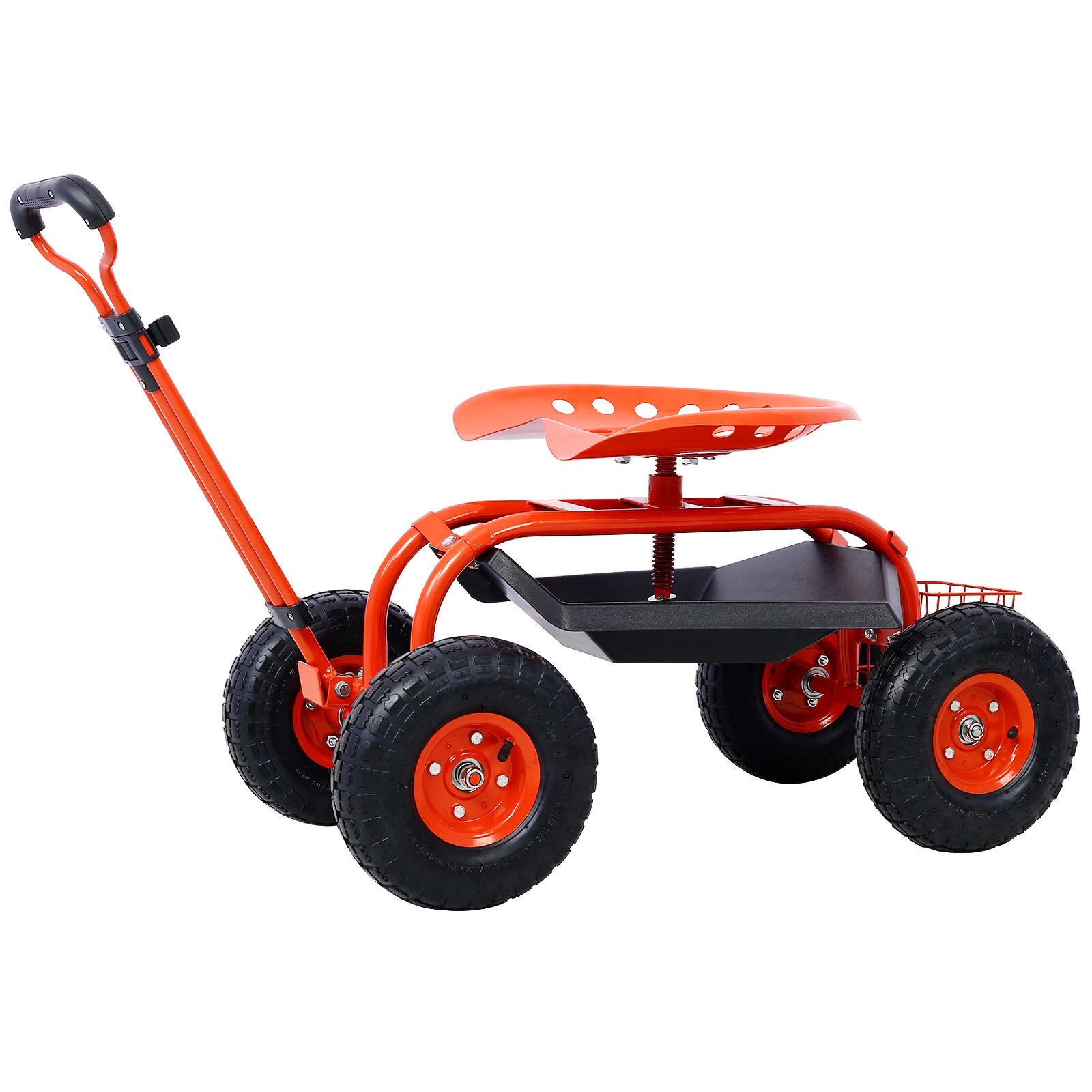 Kahomvis GH-QPW4-2631 Rolling Garden Scooter Steel Yard Cart