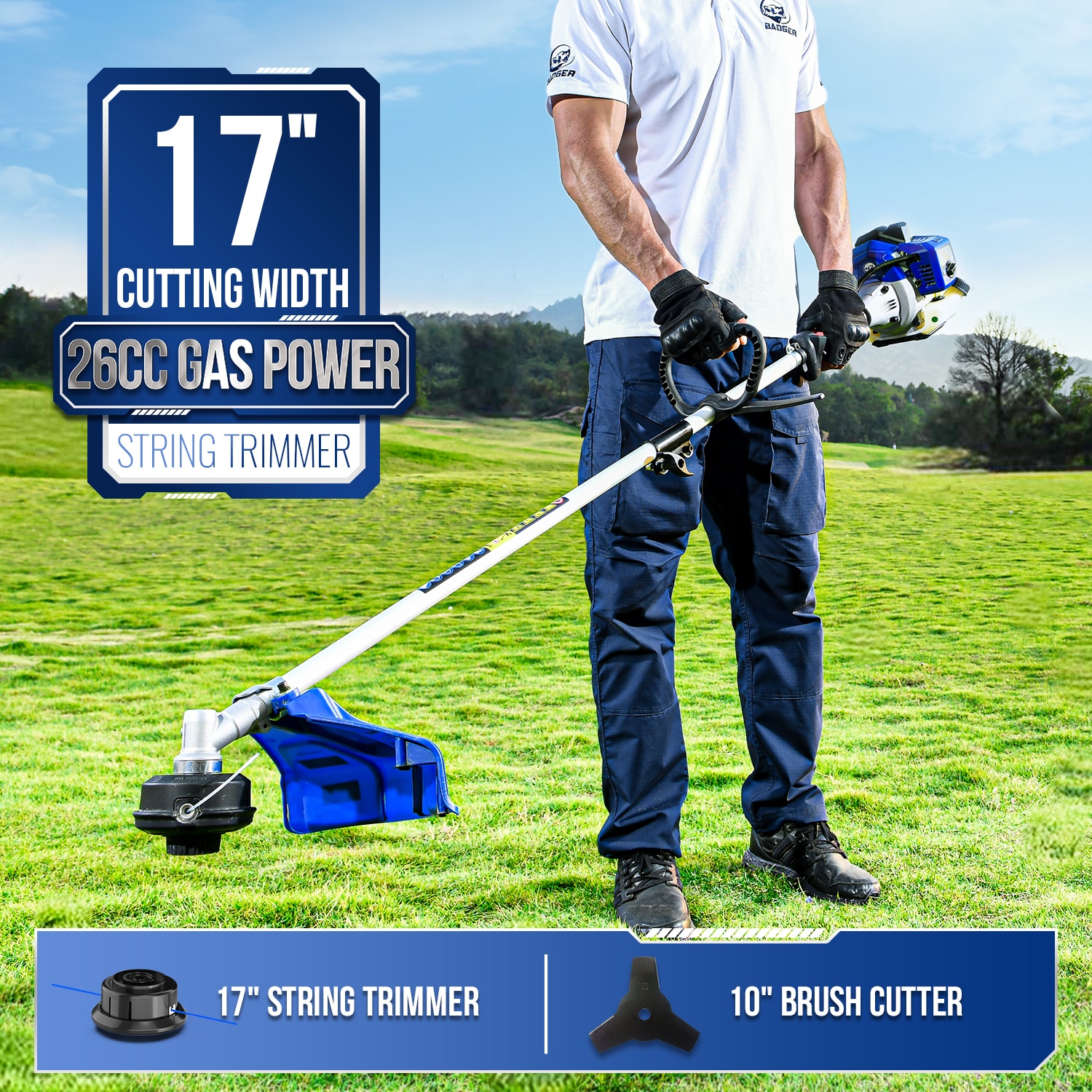 Wild Badger Power WB26BCI Cordless-String-Trimmers - View #2