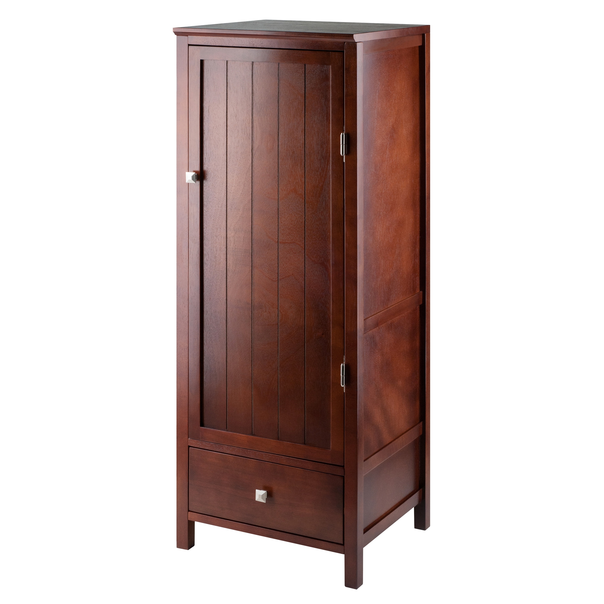 Winsome Wood 94402 Brooke Transitional Walnut Curio cabinet