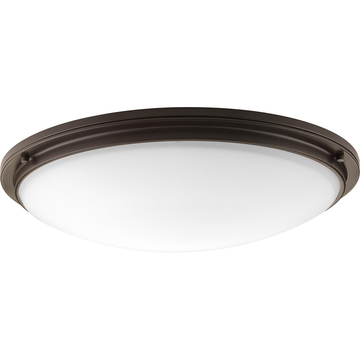 Progress Lighting P350072-129-30 Apogee 1-Light 27-in Architectural Bronze LED Flush Mount Light ENERGY STAR