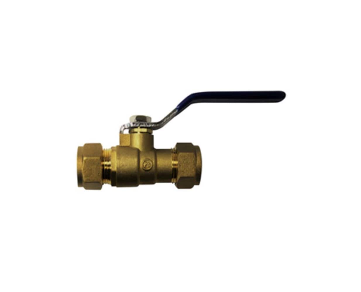  734526 1/2-in Compression Brass Ball Valve