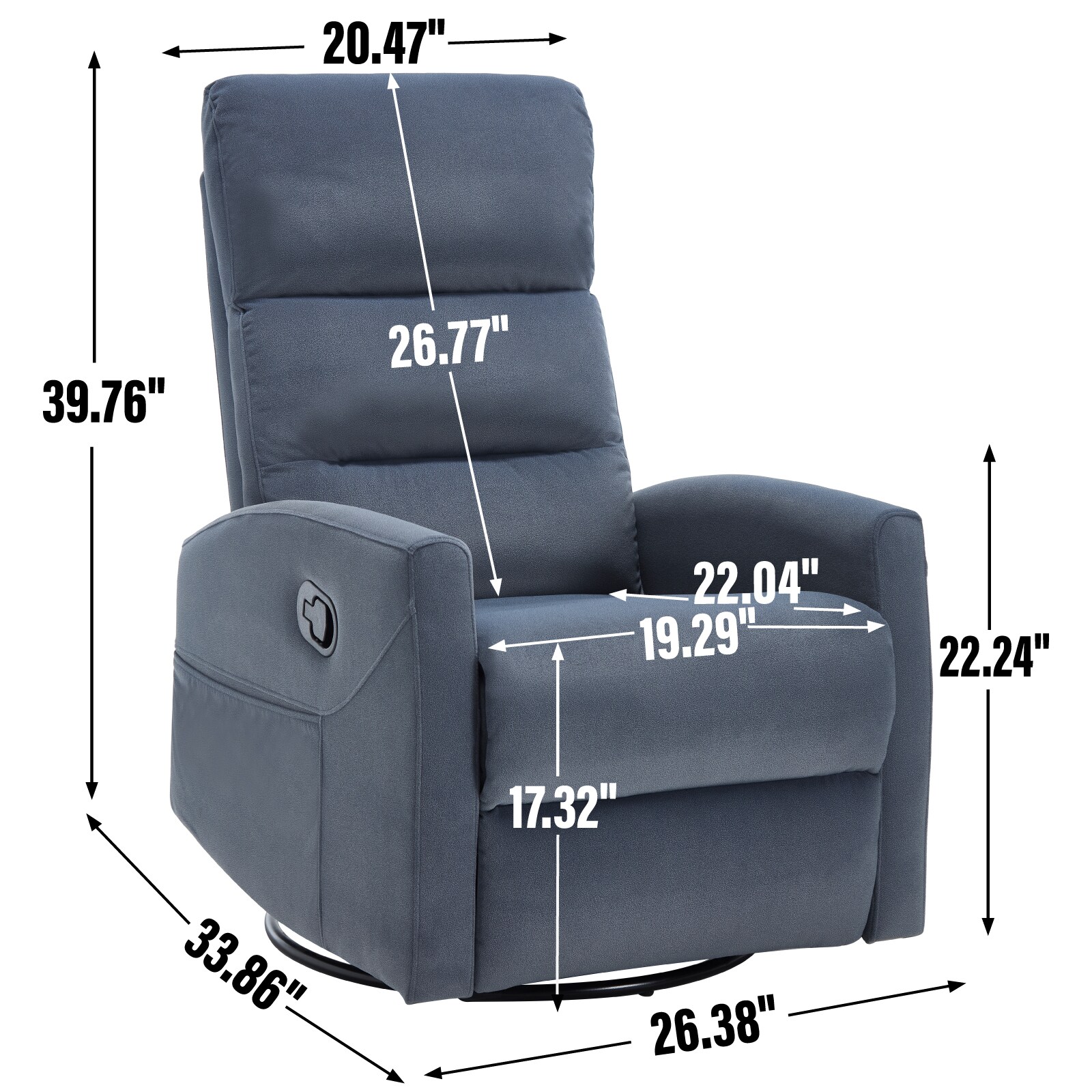 Clihome CL-Q13GR recliners - View #10