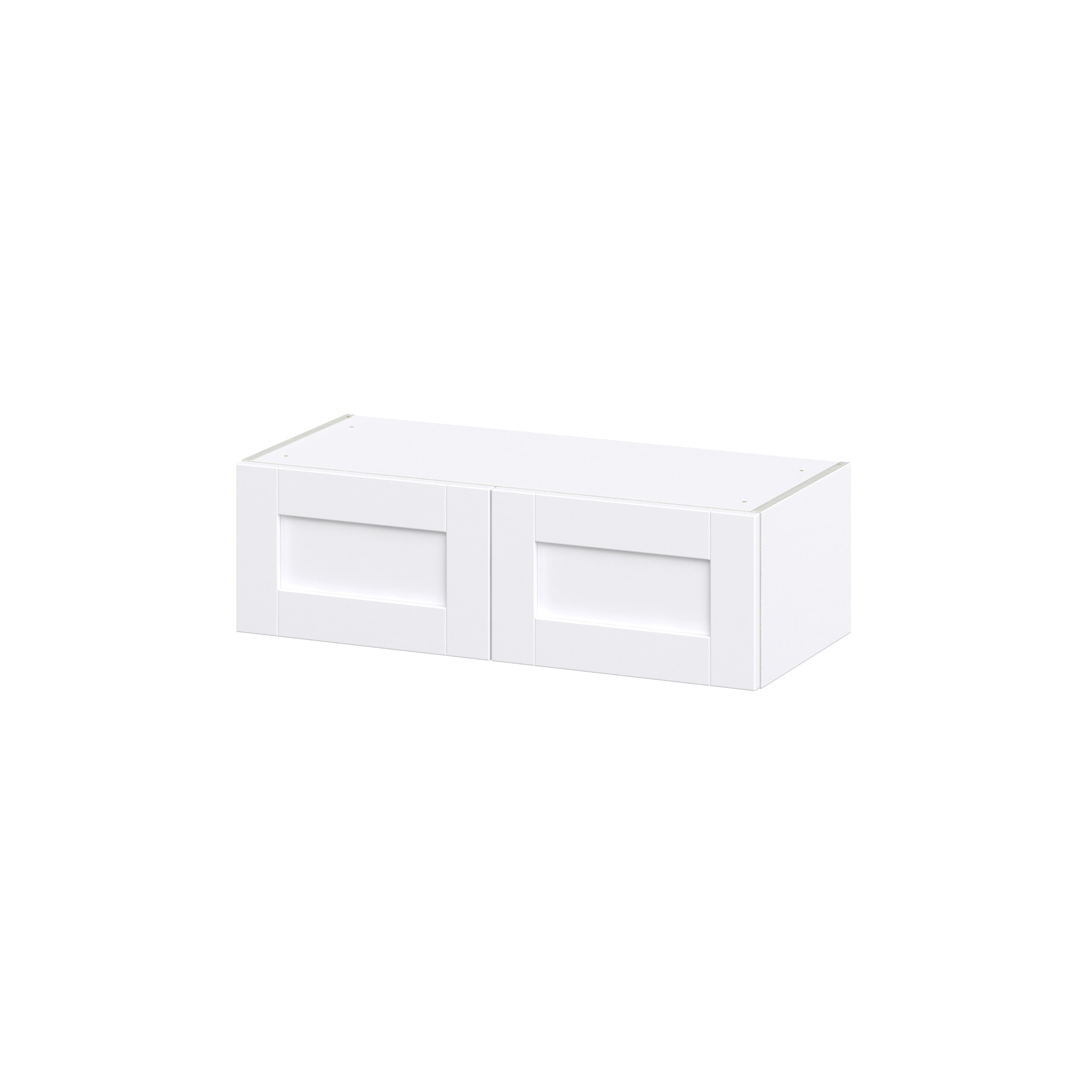 Hugo&Borg Rosemont 33-in W x 35-in H x 14-in D Glacier White Wall Fully Assembled Cabinet (Recessed Panel Shaker Door Style)