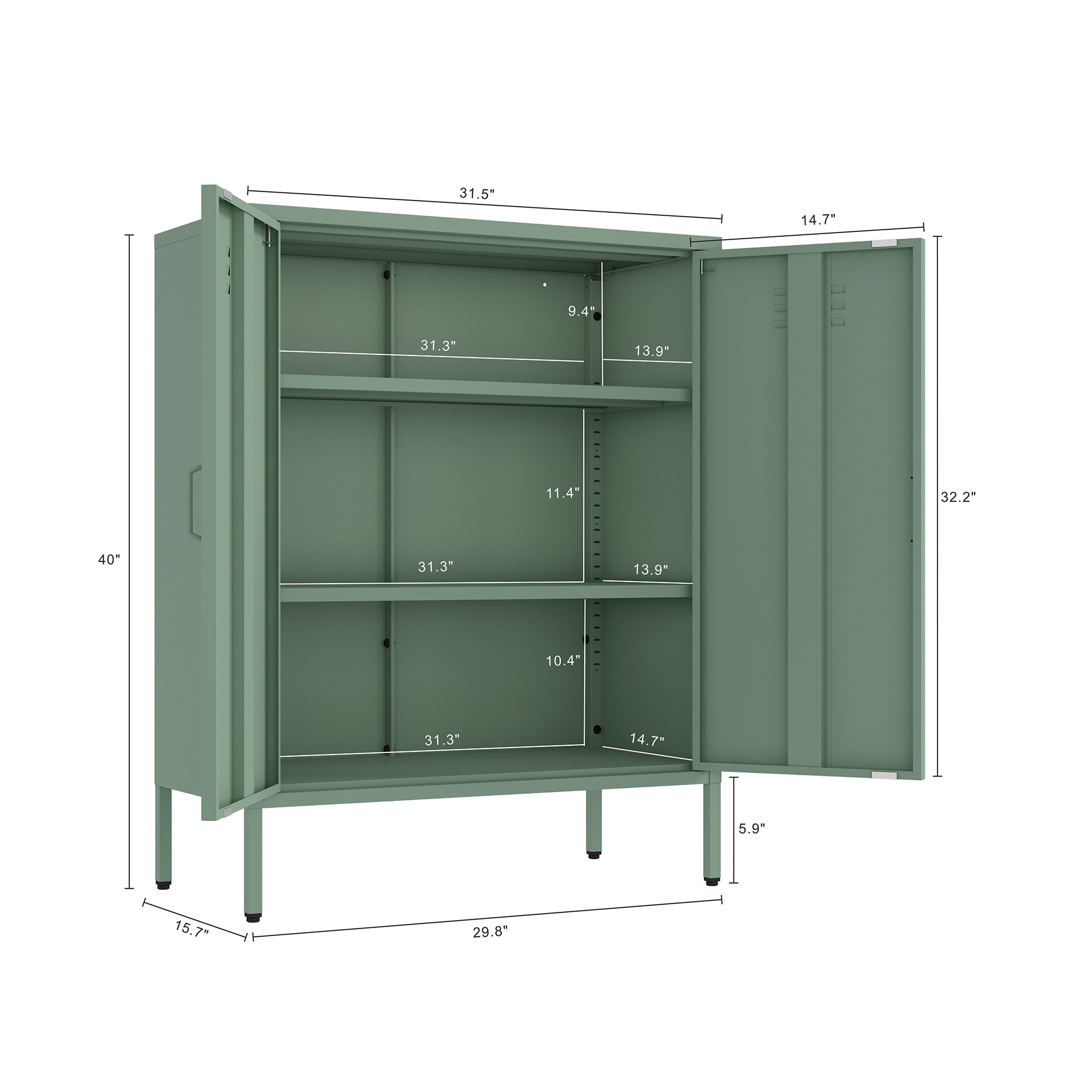 Manhattan Comfort 2-AF067-GR Storage-Cabinets - View #3