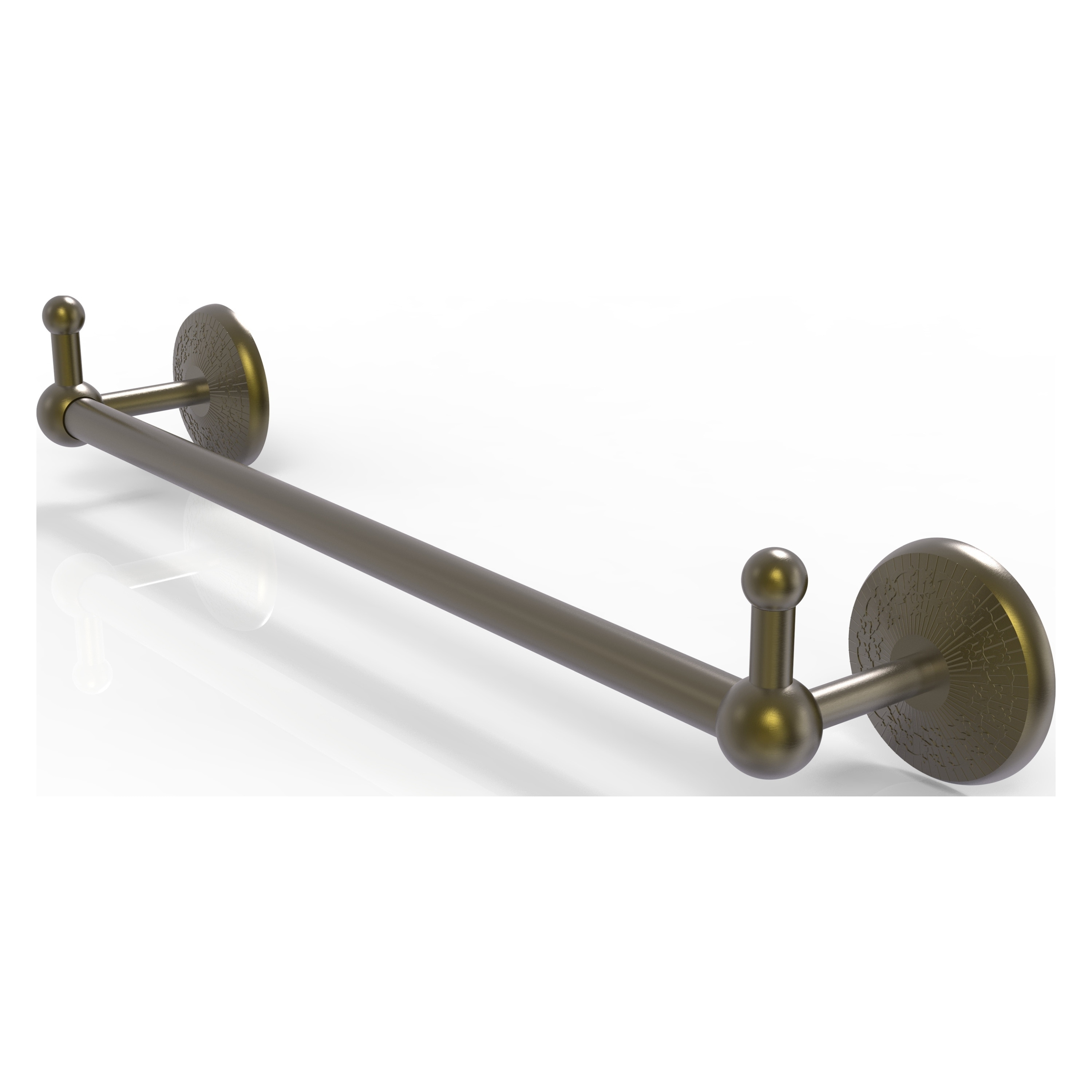 Allied Brass PMC-41-18-PEG-ABR Prestige Monte Carlo 18-in Antique Brass Wall mount Single Towel Bar