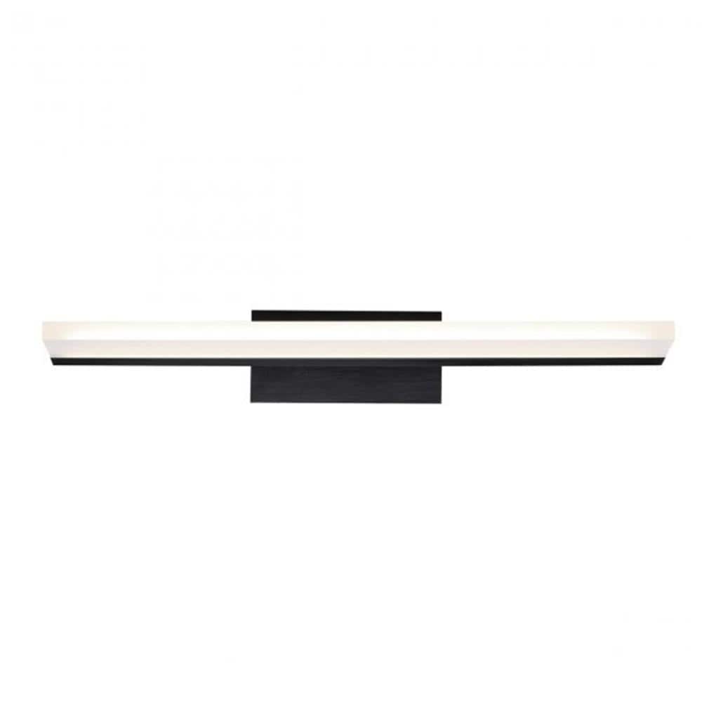 dweLED WS-85618-BK Level 19-in 1 -Light Matte Black Integrated LED Modern/contemporary Vanity light