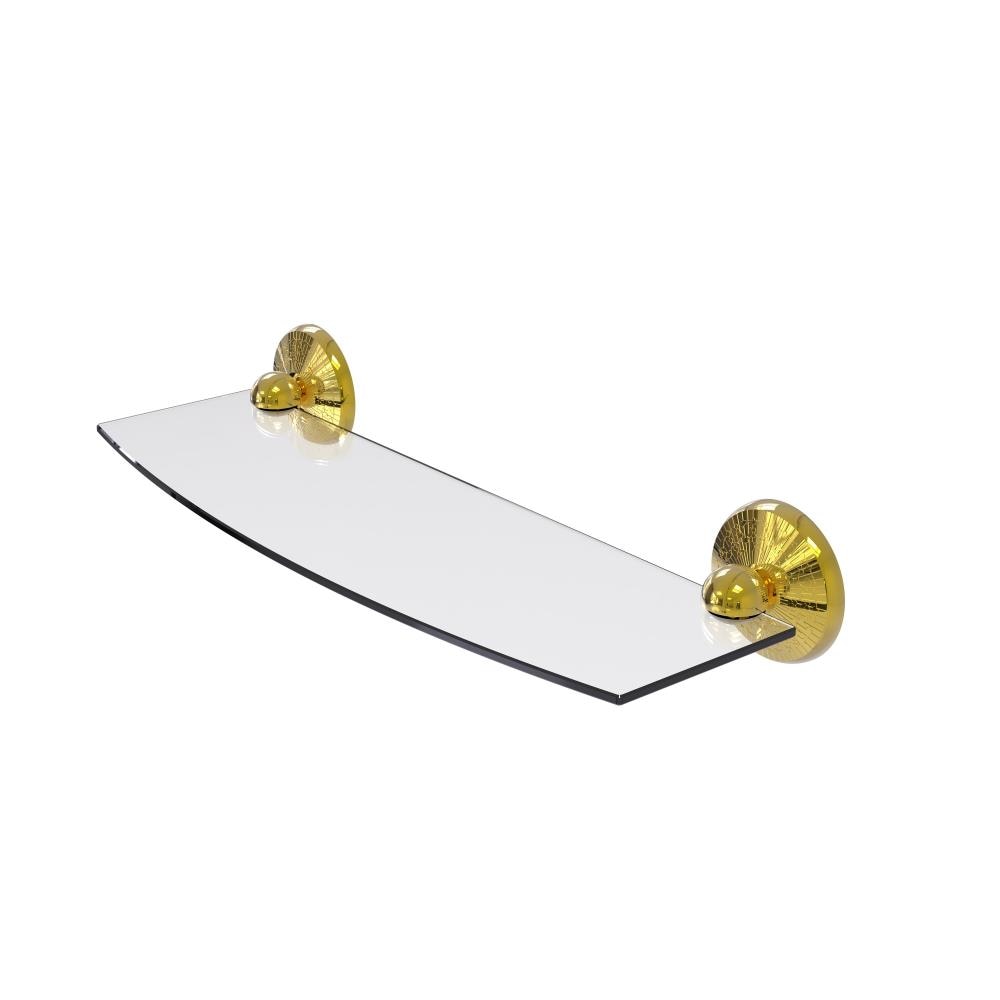 Allied Brass MC-33/18-PB Monte Carlo Polished Brass Wall mount Bathroom Shelf ( 18-in x 3-in x 5-in )