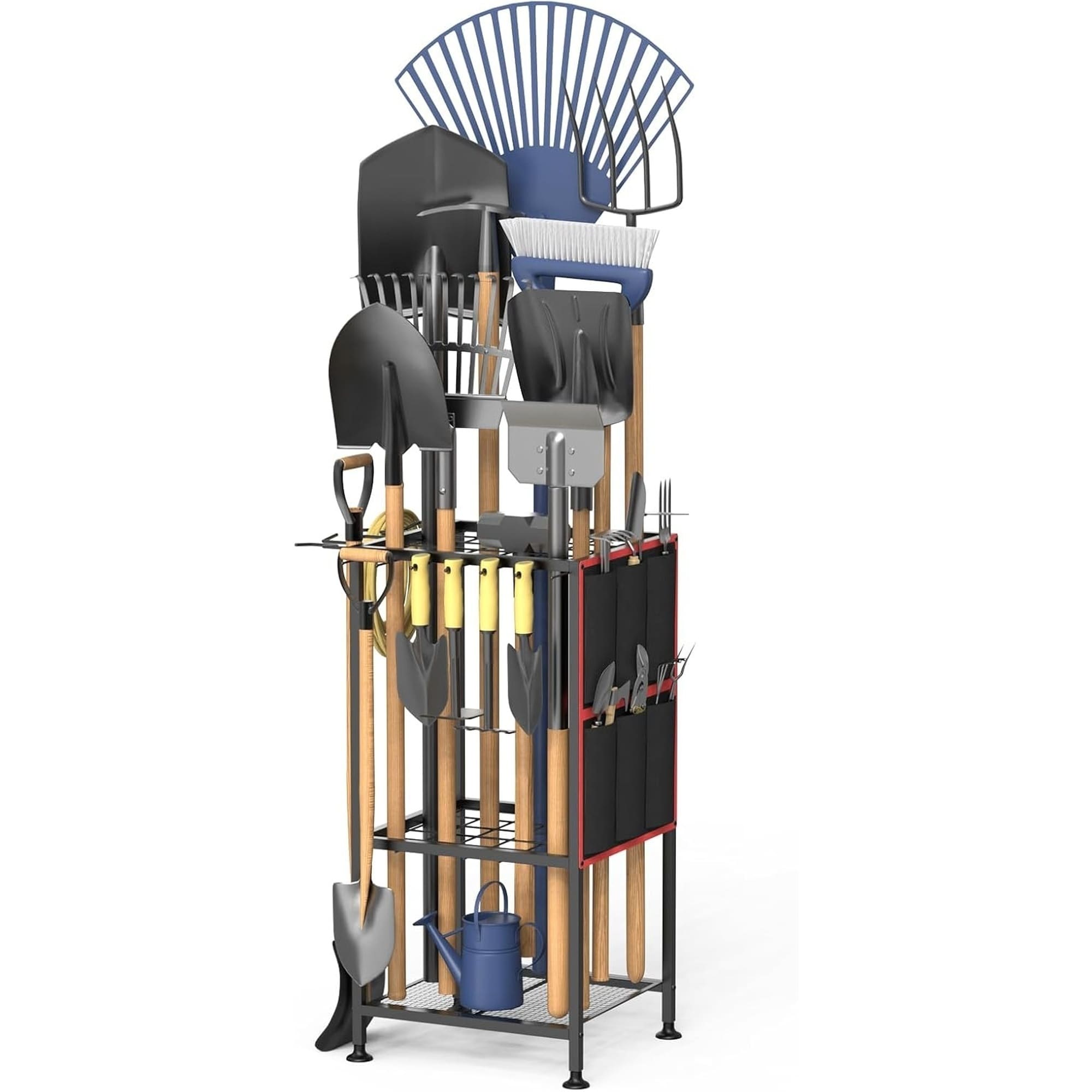 Numhew 29in D 13in W 29in H 50-Tool Black Garden Tool Organizer