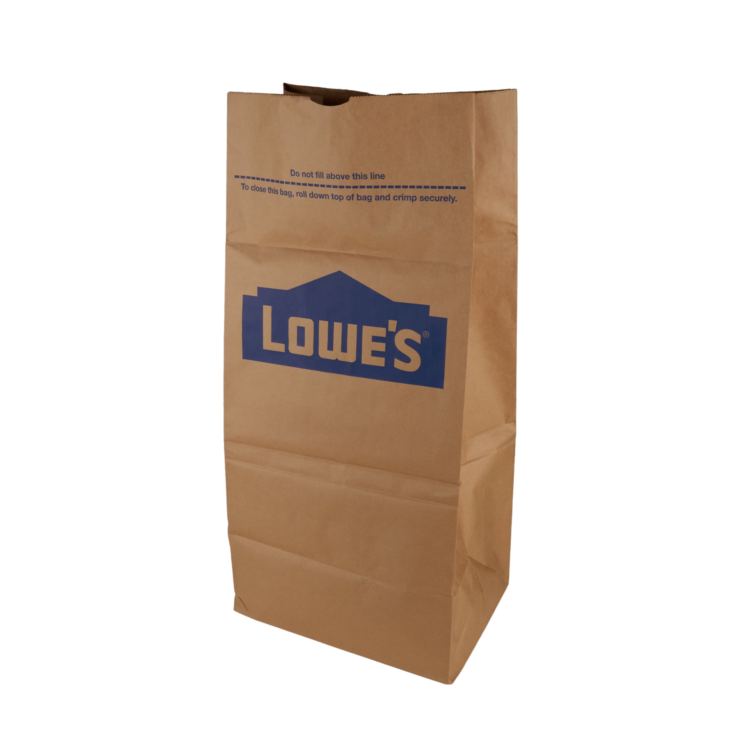 Lowe's 30-Gallons Brown Outdoor Paper Leaf Flap Tie Trash Bag (5-Count) in  the Trash Bags department at