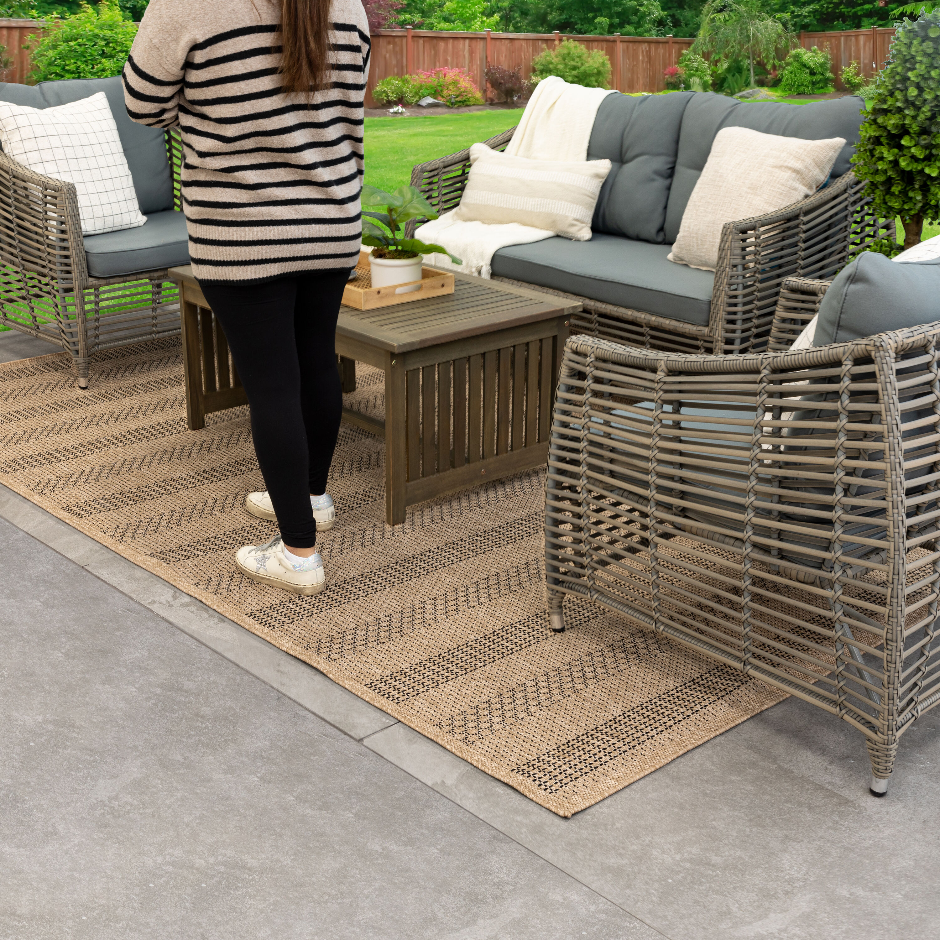 allen + roth with STAINMASTER R1346 101 094120 rugs - View #12