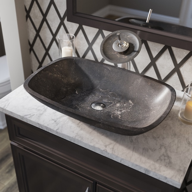 MR Direct Stone Vessel Sink in Gray Limestone MR Direct Stone Vessel Sink in Gray Limestone