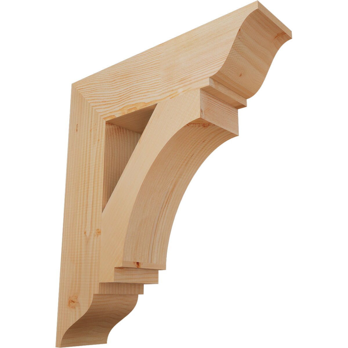 Ekena Millwork BKT06X24X28IMP01SDF Imperial traditional smooth 5-1/2-in x 24-in x 28-in Douglas fir Brown Wood Standard bracket