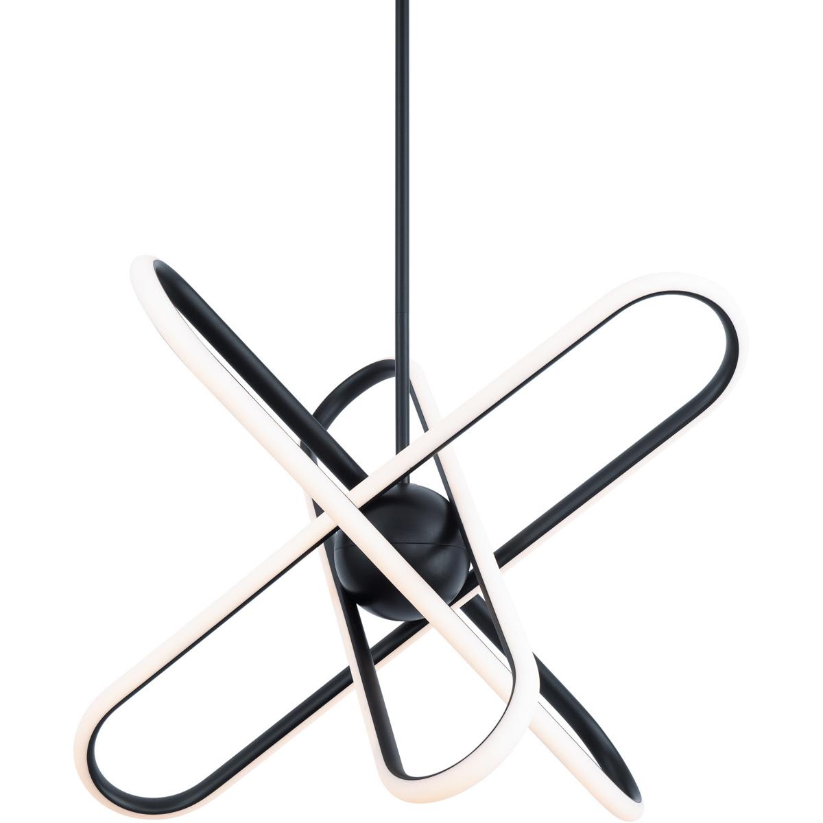  PD-37224-BK Valerius LED 21 inch Black Pendant Ceiling Light dweLED