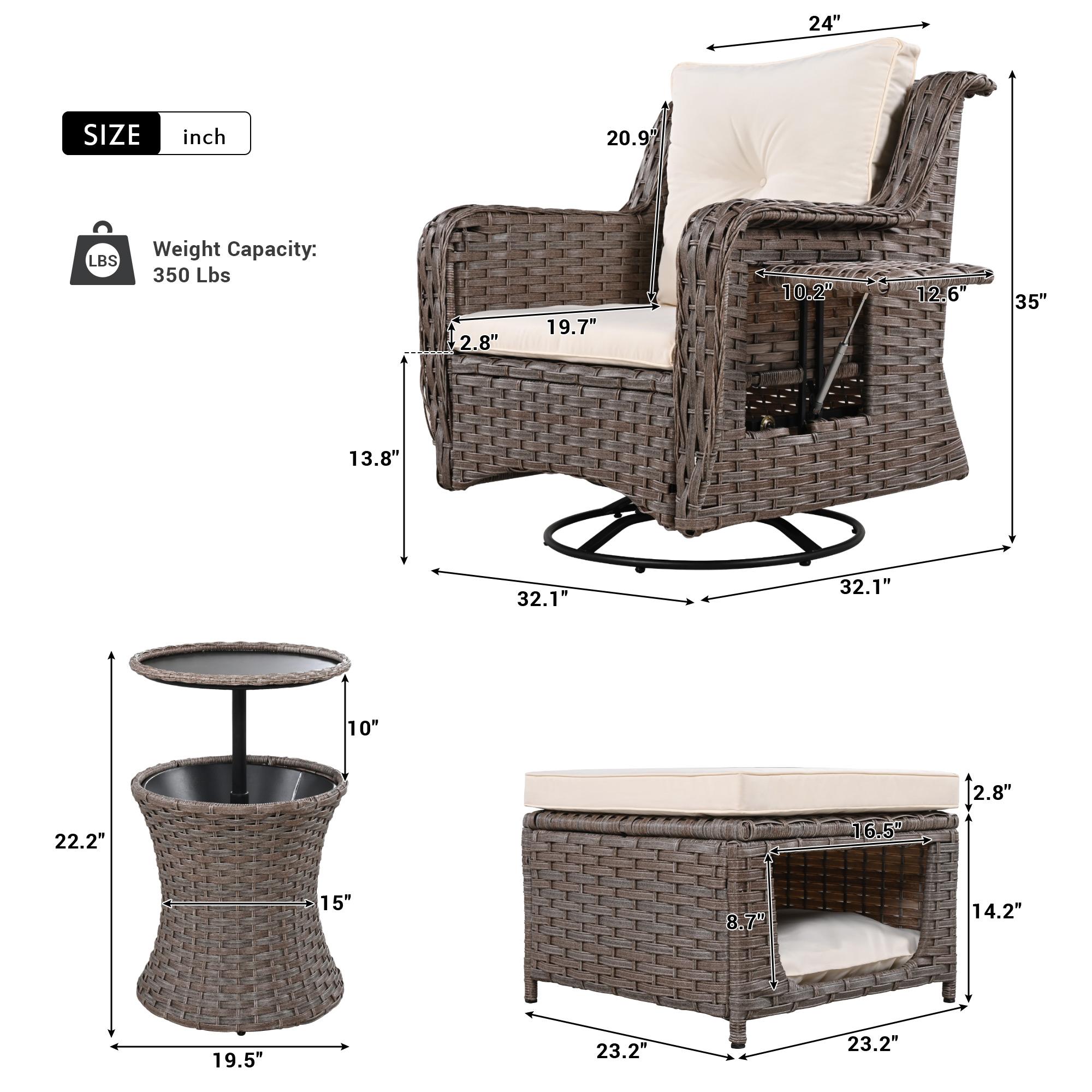Bayfeve BFKK-6A-PCS Patio-Conversation-Sets - View #12