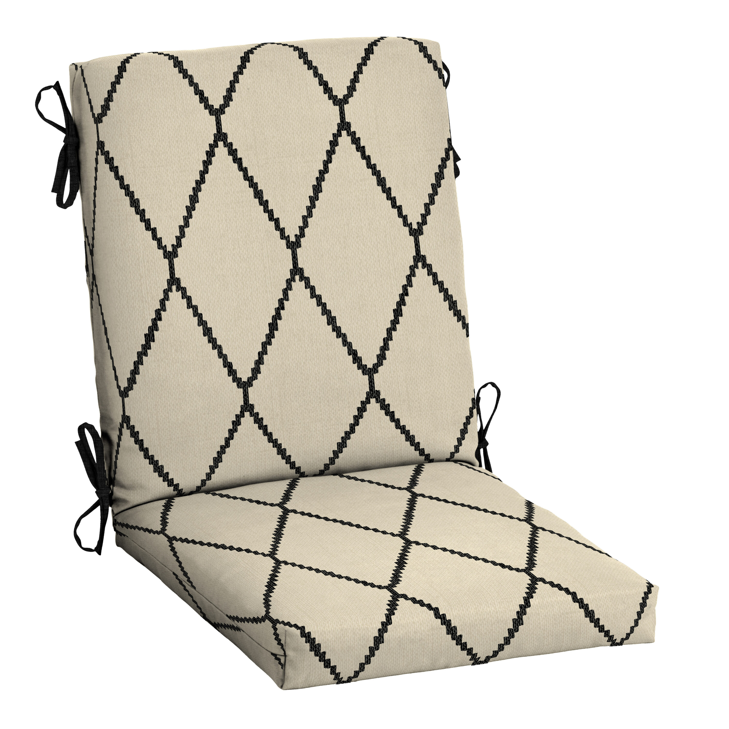 ARDEN - Outdoor Patio Dining Chair Cushion - 20x44 - Rain-Proof Seat Pad - Fade-Resistant Outdoo...