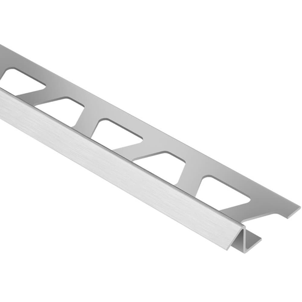 Schluter Systems EBTK100 Reno-TK 0.375-in W x 98.5-in L Brushed Stainless Steel Steel Reducer Tile Edge Trim