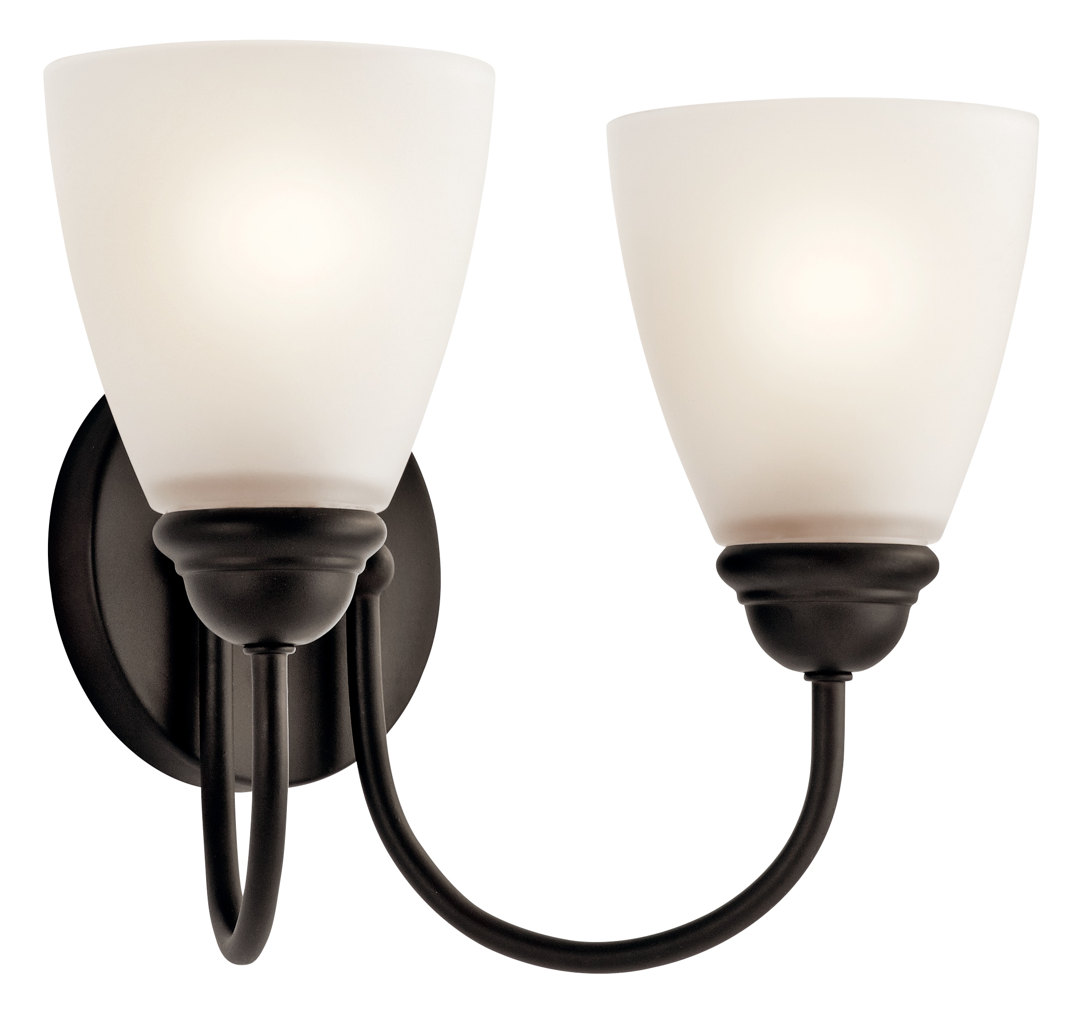 Kichler 45638OZL18 Jolie 13-in 2 -Light Bronze Transitional Vanity light