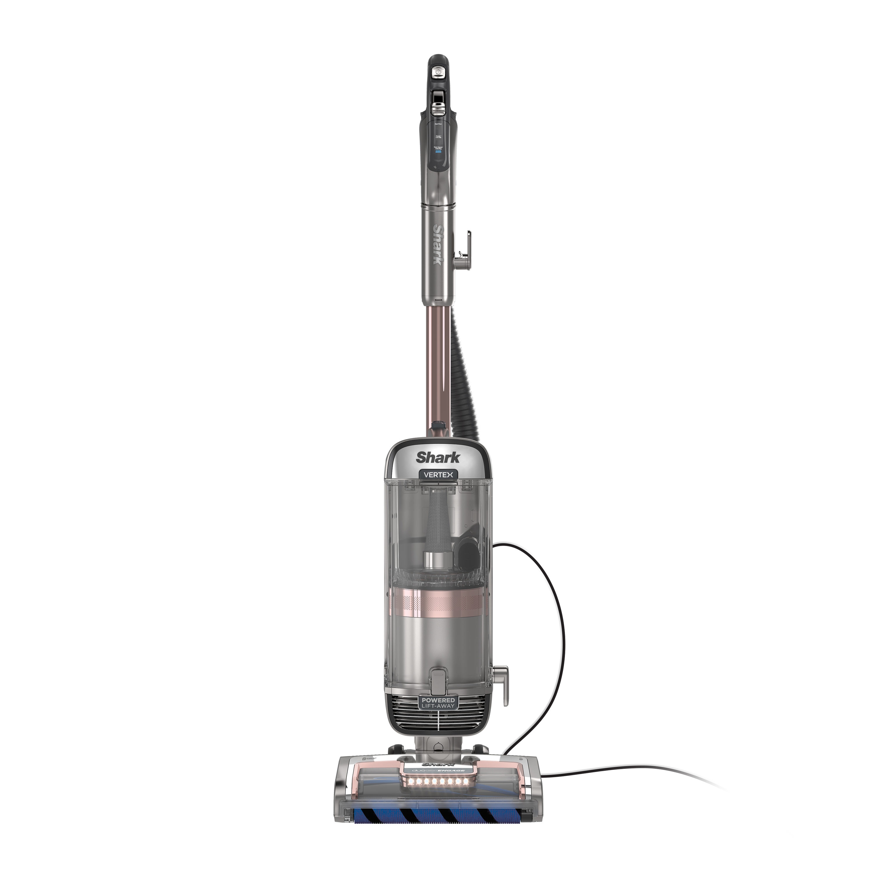  BLACK+DECKER Bagless Upright Vacuum Cleaner with Anti-Allergen  HEPA Filer, Corded 1,200 Watt Motor & 5-Position Carpet Height Settings,  (BDXURV309G), Gray/Green