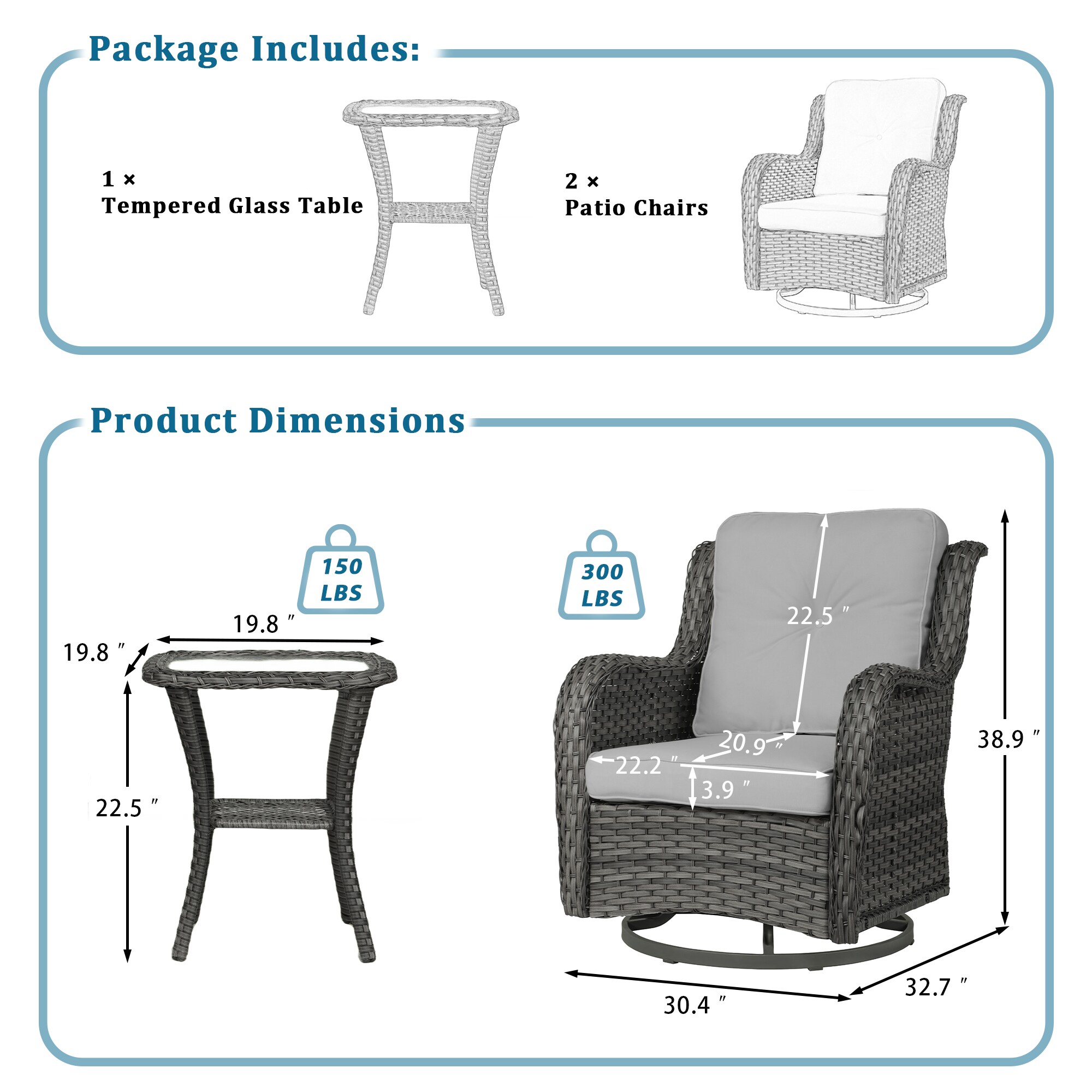 Dreamsidea ODF33-02 Patio-Chairs - View #3