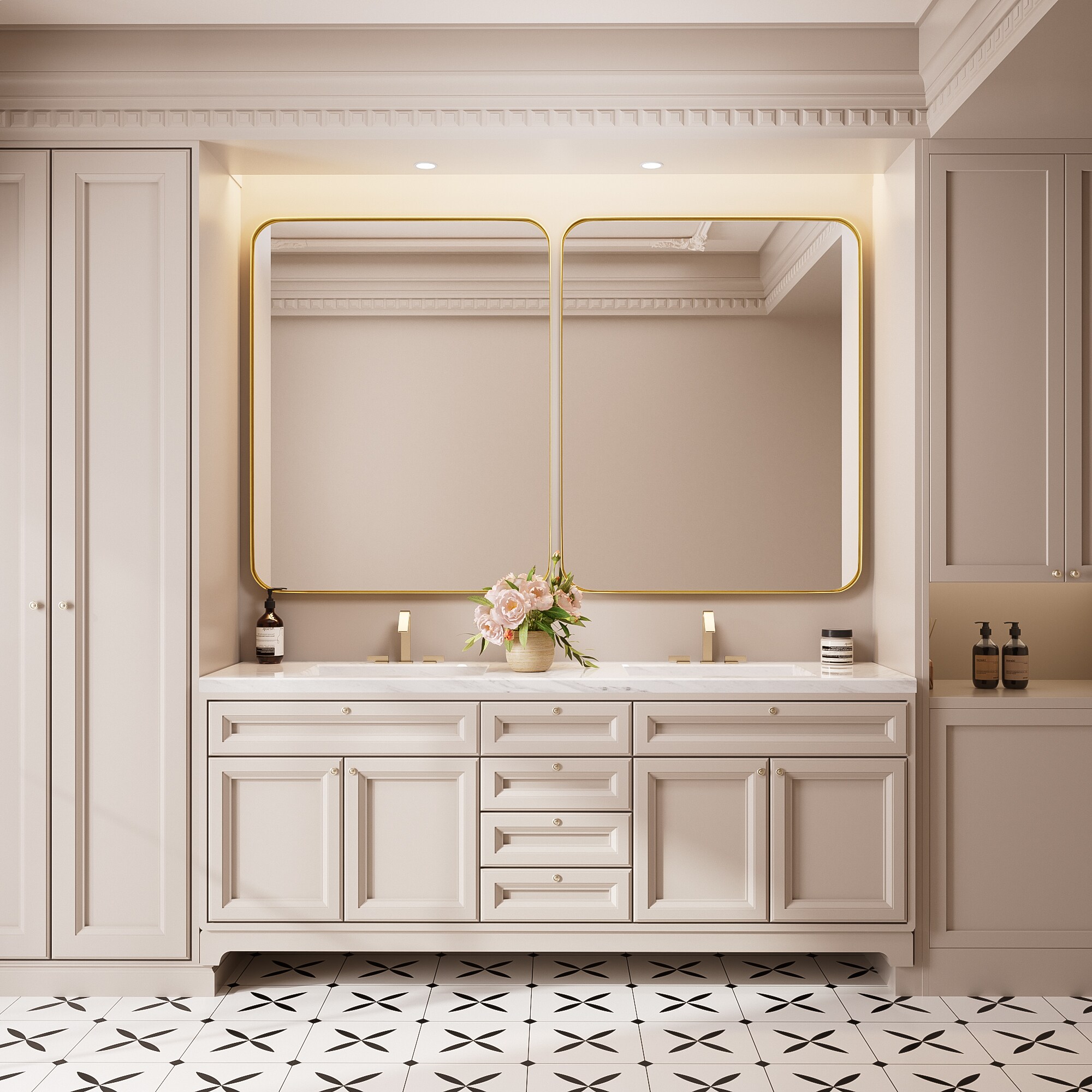 FurniFusion SF-Y-4032-G Decor-Mirrors - View #4