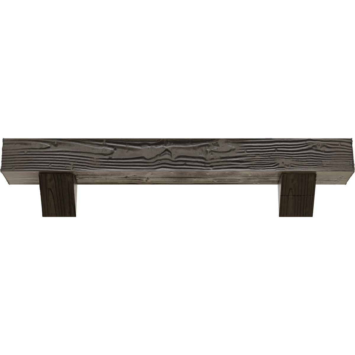 Ekena Millwork MANUSD06X10X48BKBD Mantel-Shelves - View #2