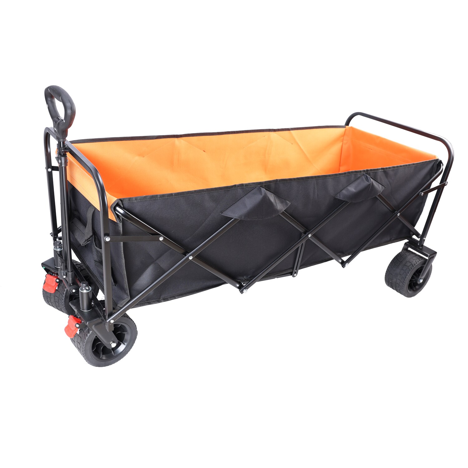 VEVOR Wagon Beach Cart, Collapsible Folding Cart with 176lbs Load