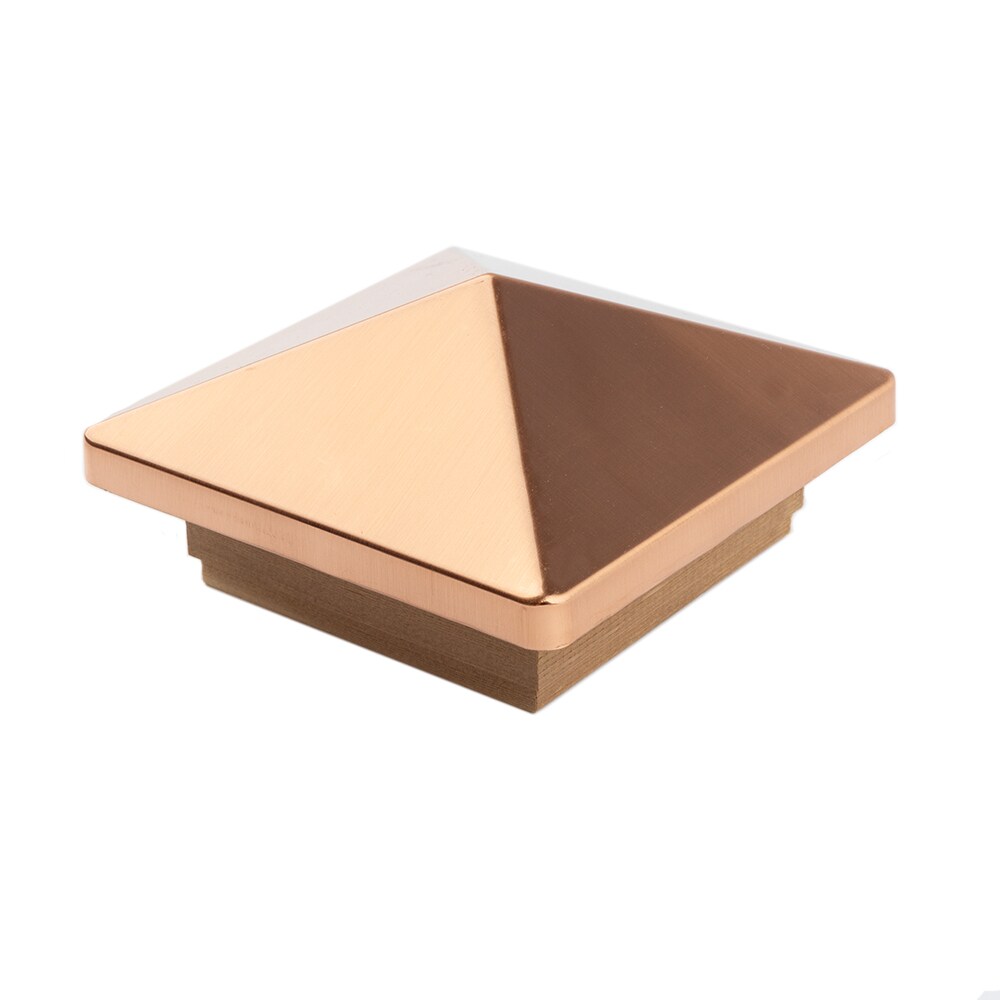 Deckorators 4 in. x 4 in. Victoria Copper High Point Cedar Post Cap