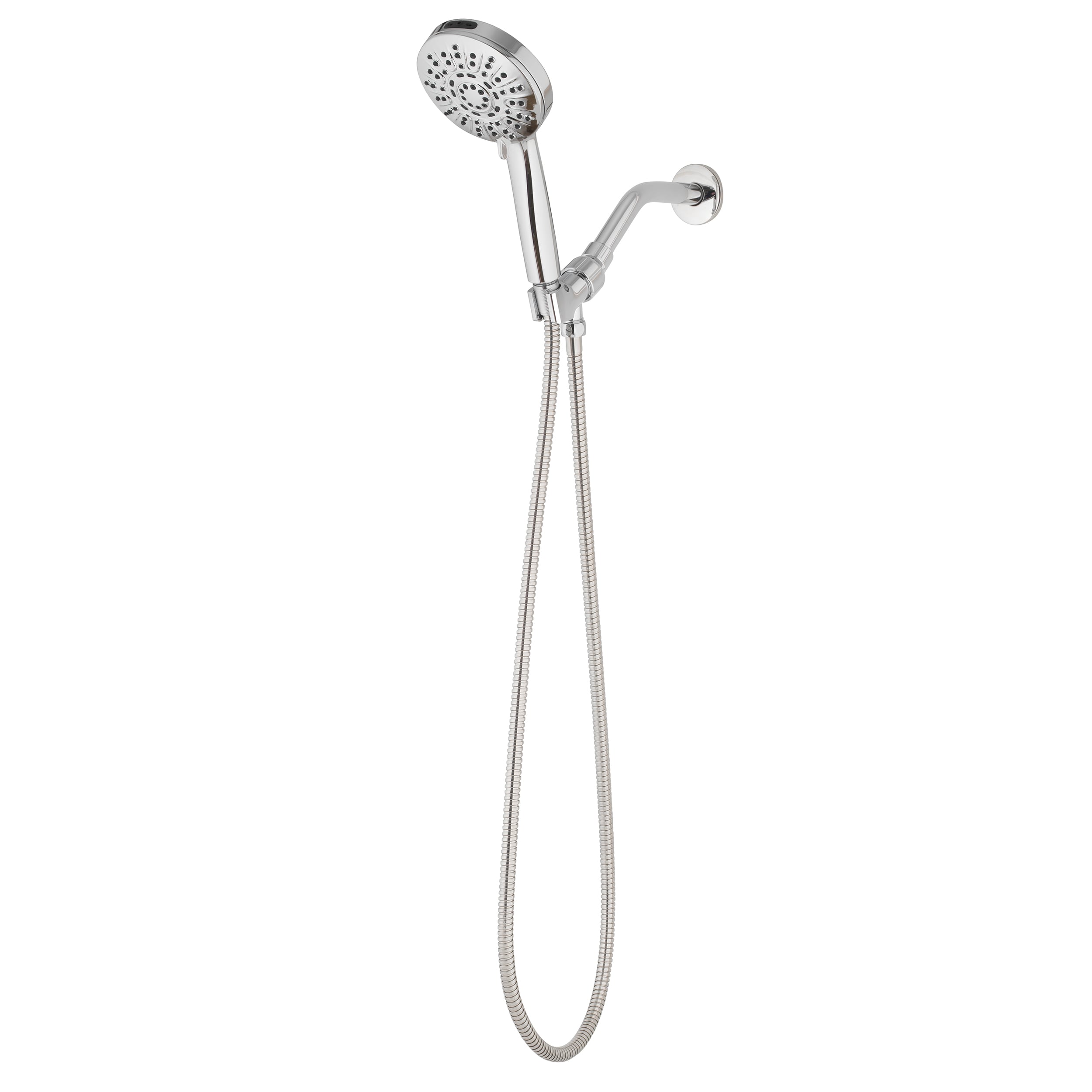 allen + roth Nevis Chrome 4-in Round Handheld Shower Head 1.8 GPM 3071 ...