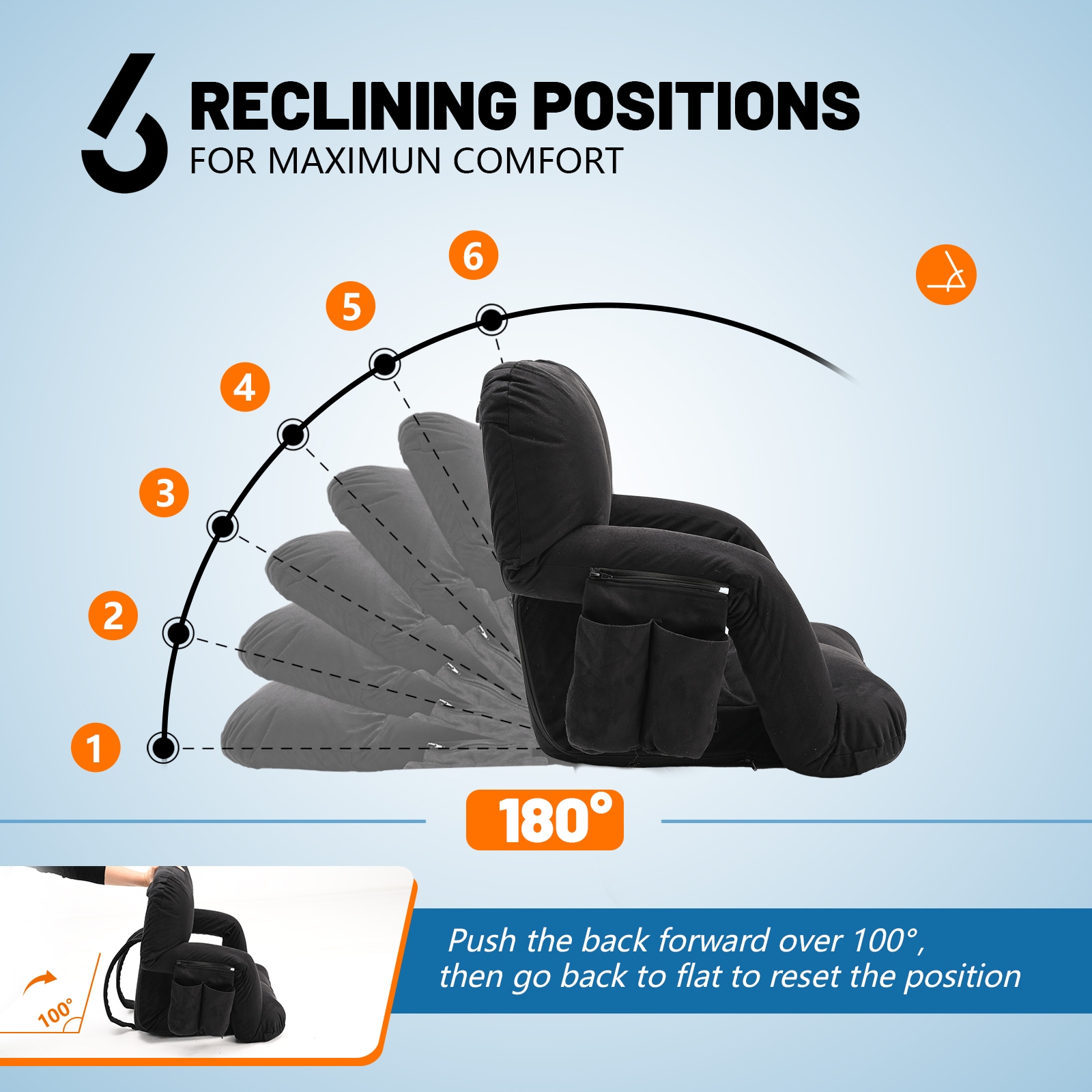 Esazn KTY-RB-S-LYU Bleacher-Cushions - View #5