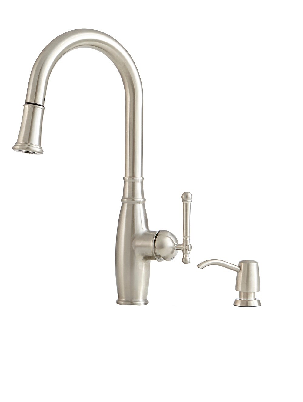 Giagni Vivace Stainless Steel Single Handle Pull Down Kitchen Faucet   04770609 