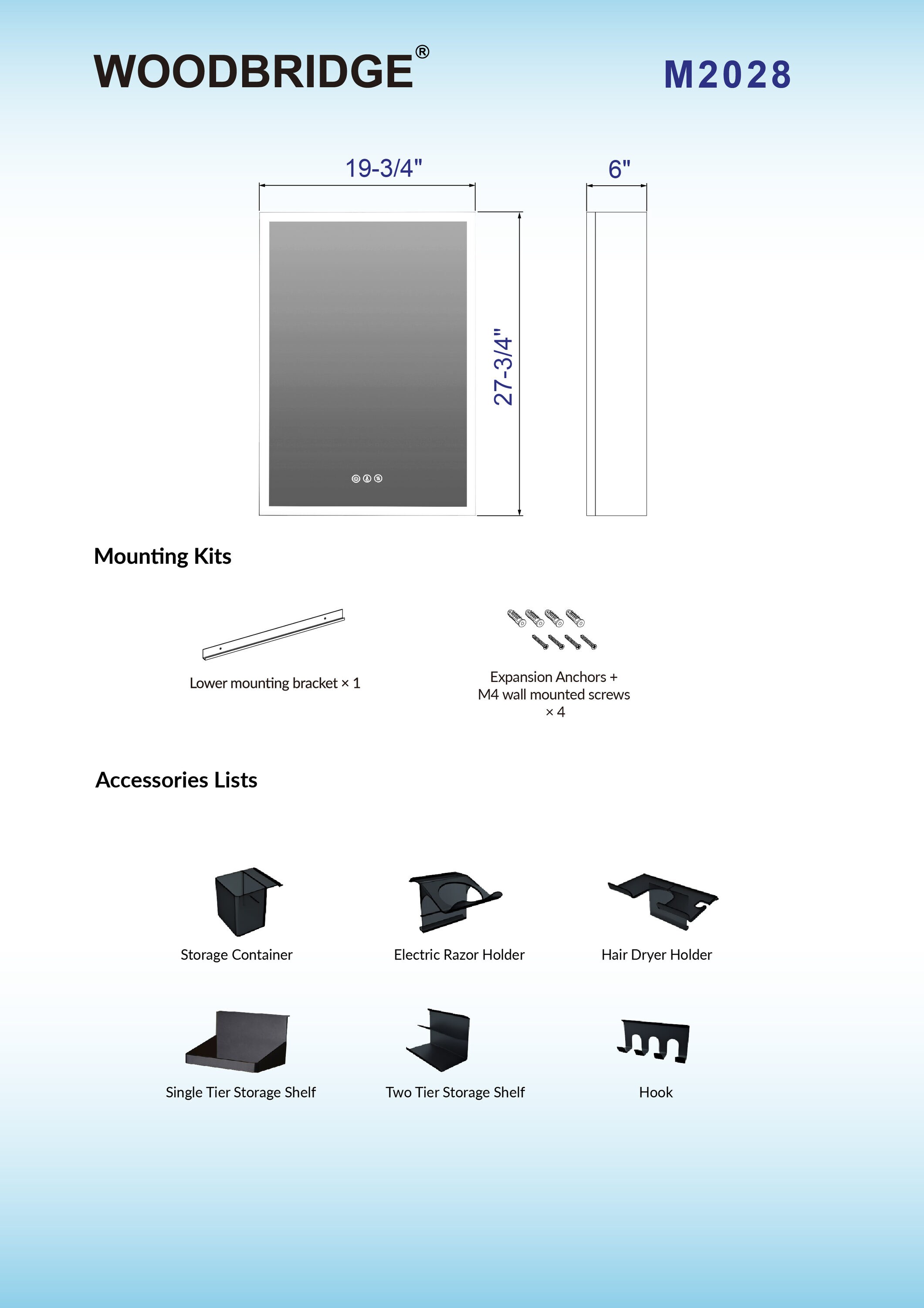 Woodbridge LMC008 Bathroom-Medicine-Cabinets - View #16