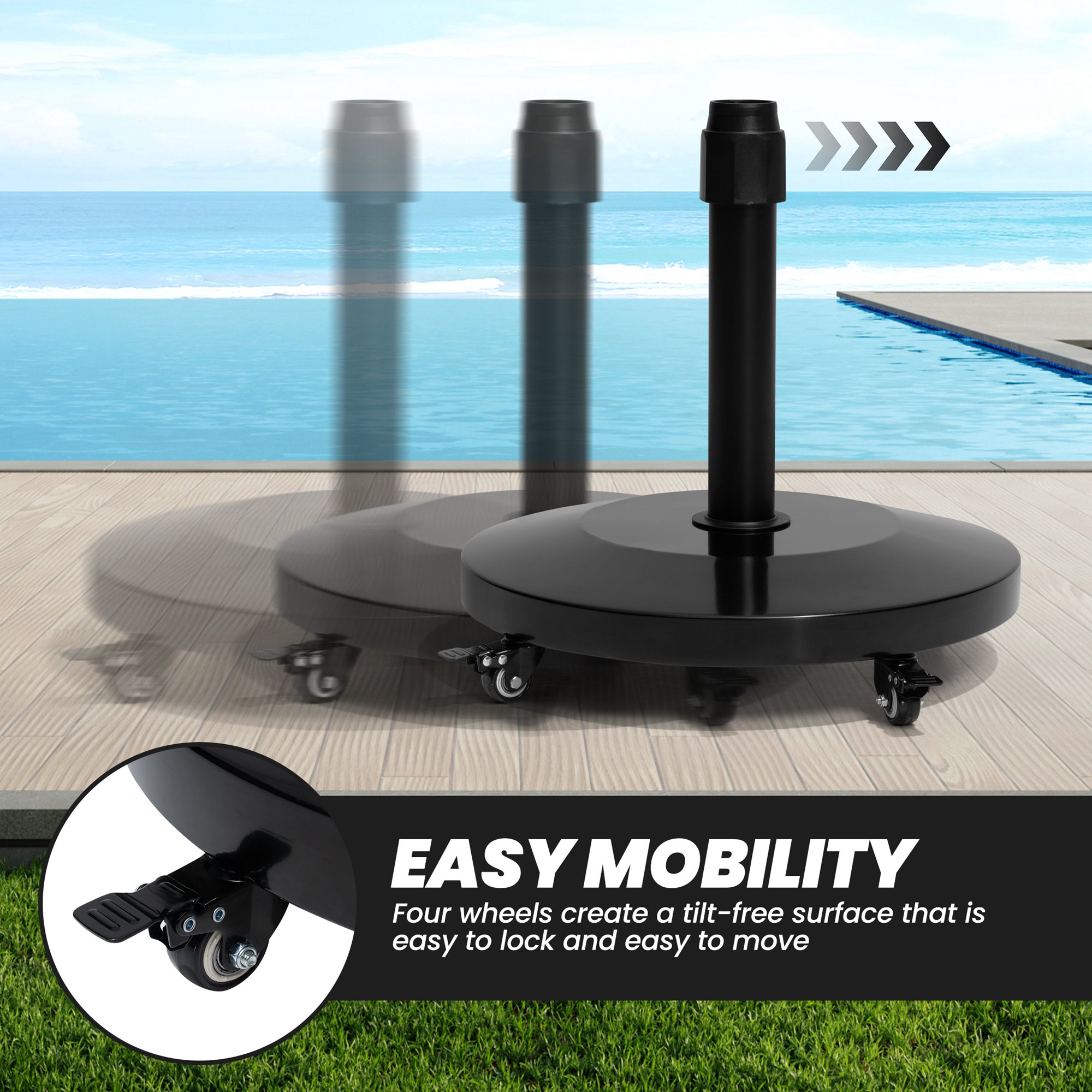 Crestlive Products CL-UB031BLK Umbrella-Bases - View #7