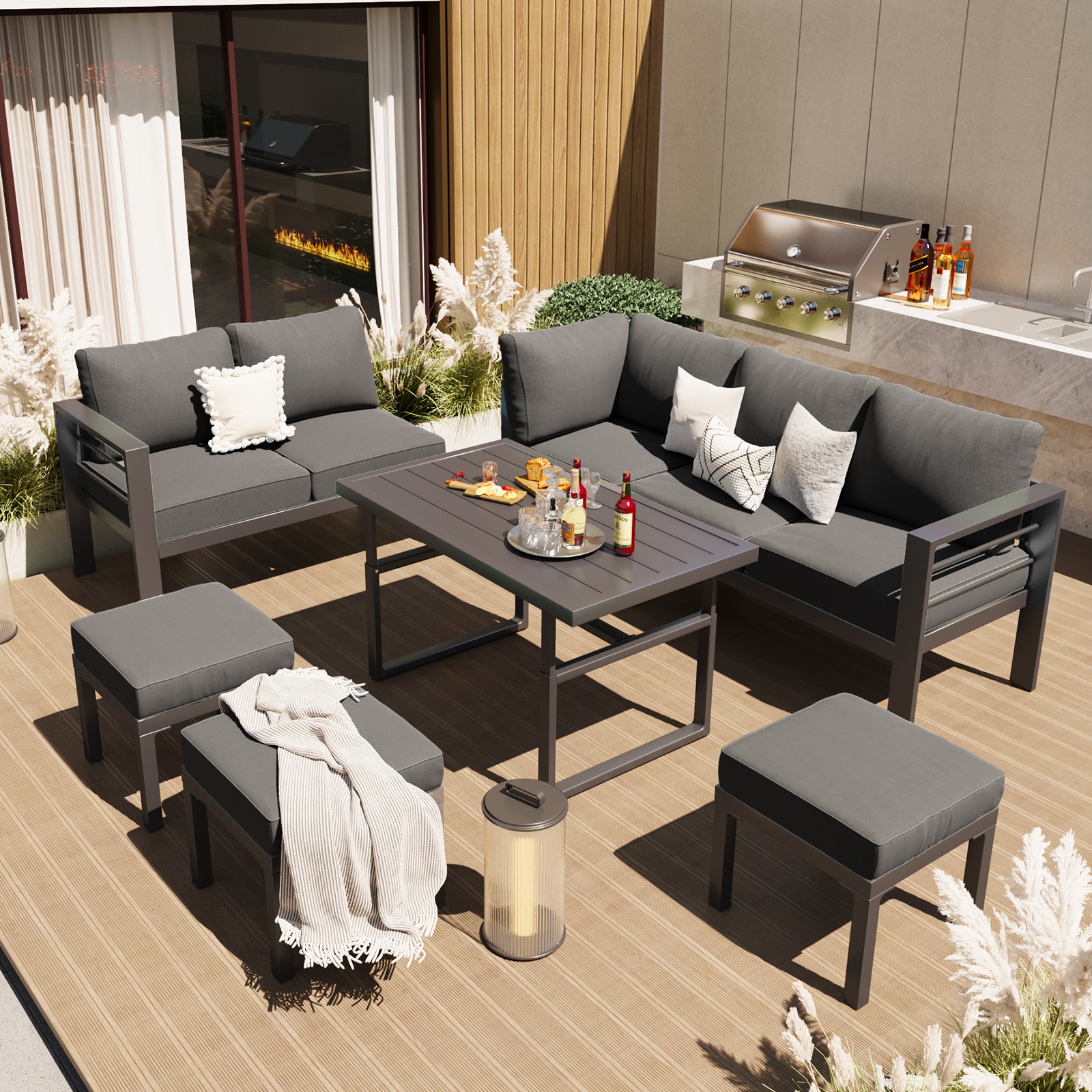 AECOJOY 16298BK-LS02 Patio-Sofas-Daybeds - View #4