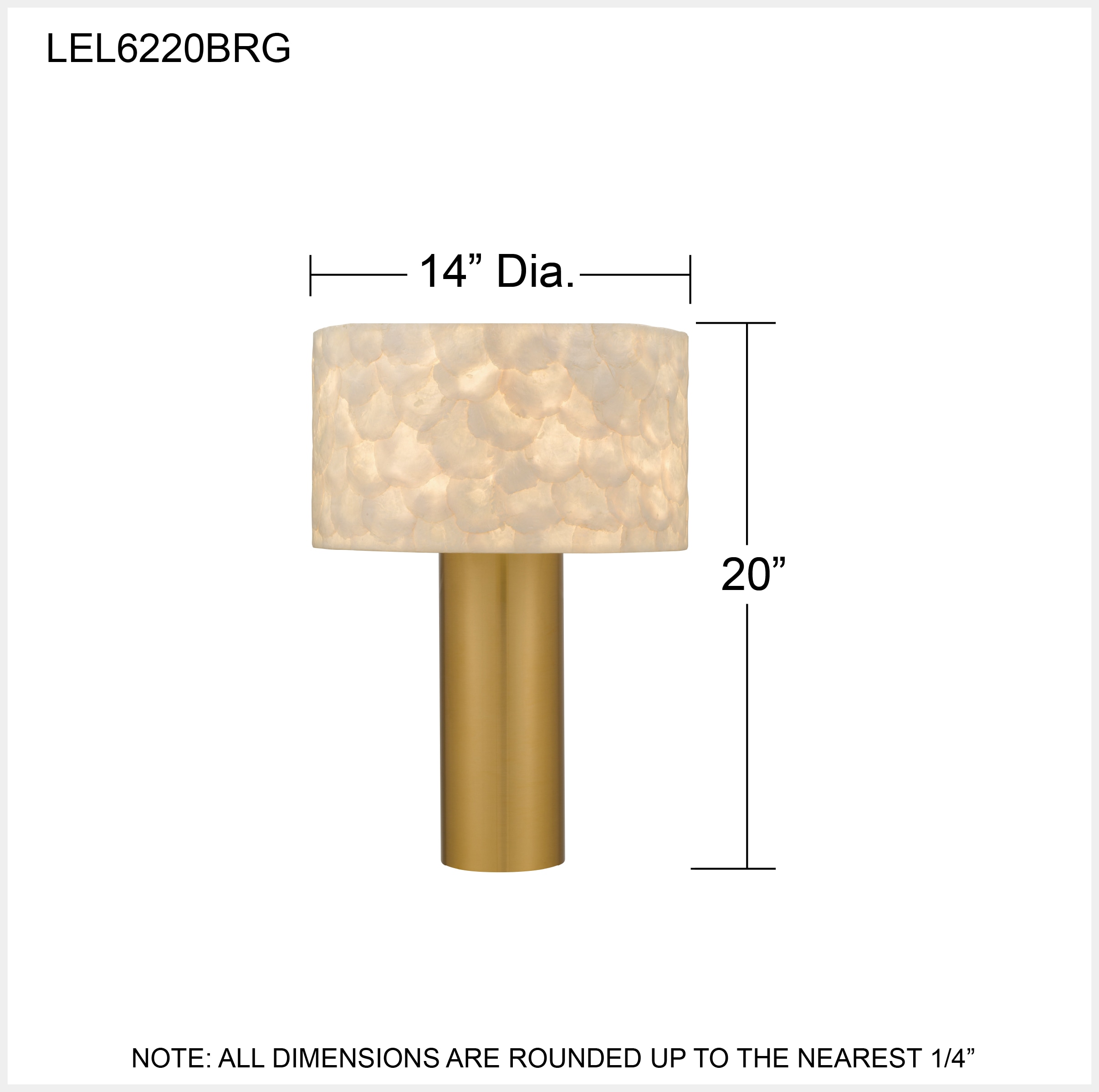 Quoizel LEL6220BRG Table-Lamps - View #5