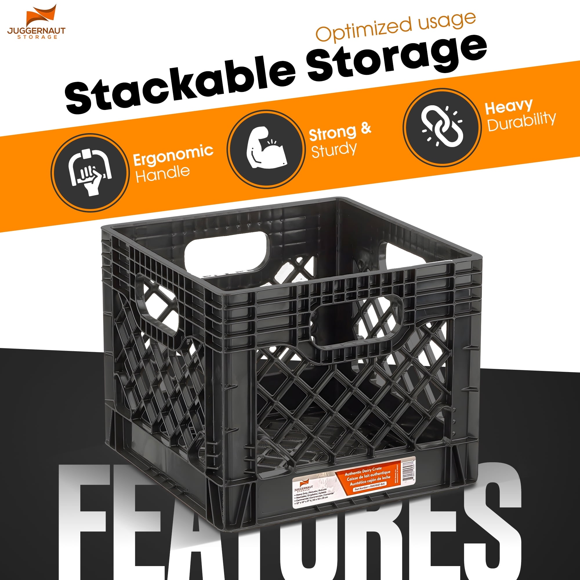 Juggernaut Storage RMK16BLK-2PK Bins-Baskets - View #3