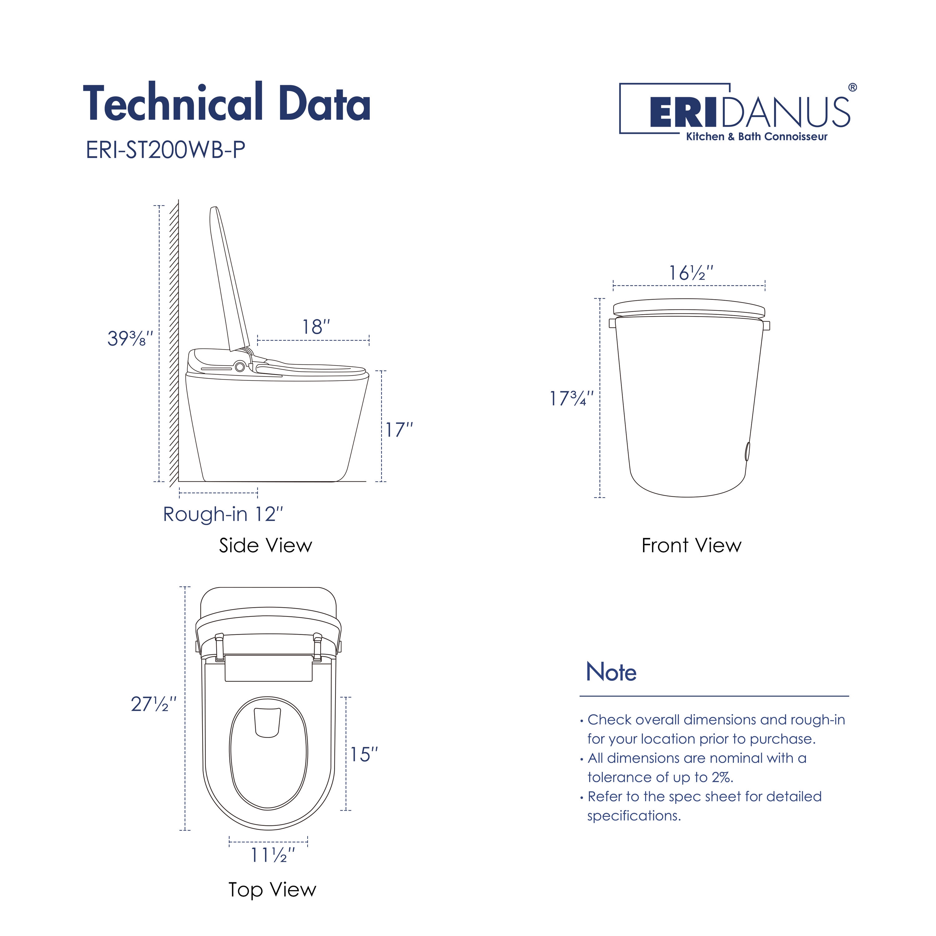 Eridanus ERI-ST200WB-P toilets - View #2