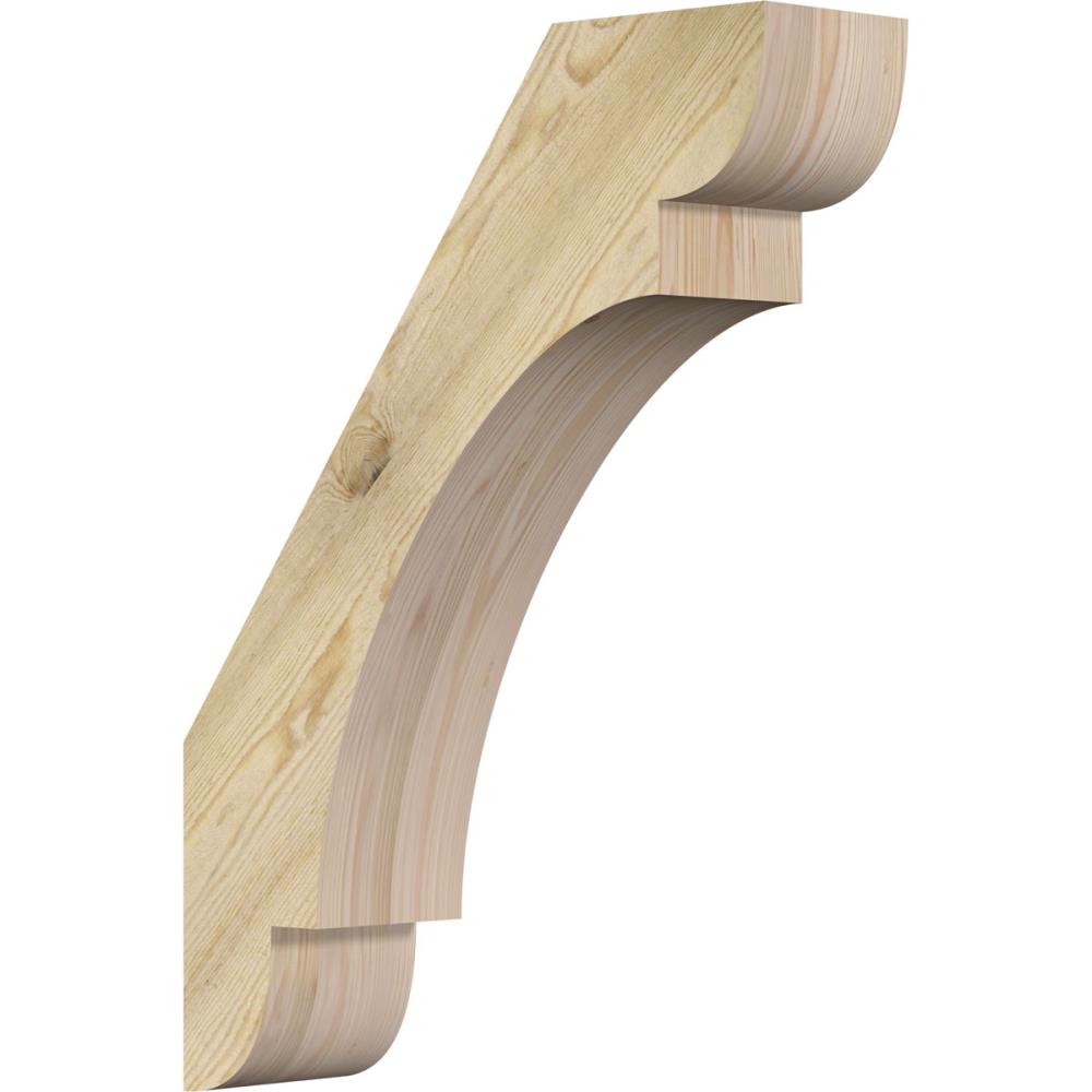 Ekena Millwork BRC06X22X30OLY00RDF 6-in x 22-in x 30-in Douglas Fir Unfinished Wood Olympic Rough Sawn Knee Brace