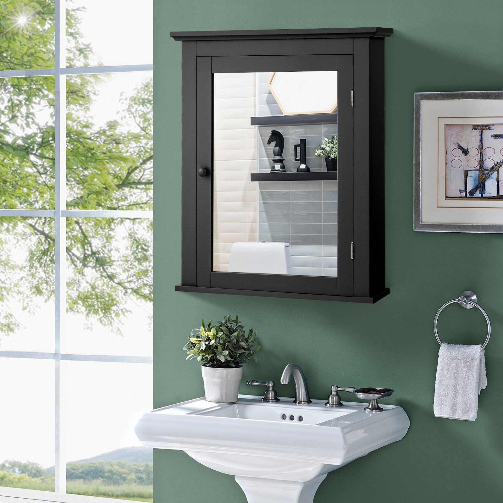 Forclover HYFE-59321BK Bathroom-Medicine-Cabinets - View #2