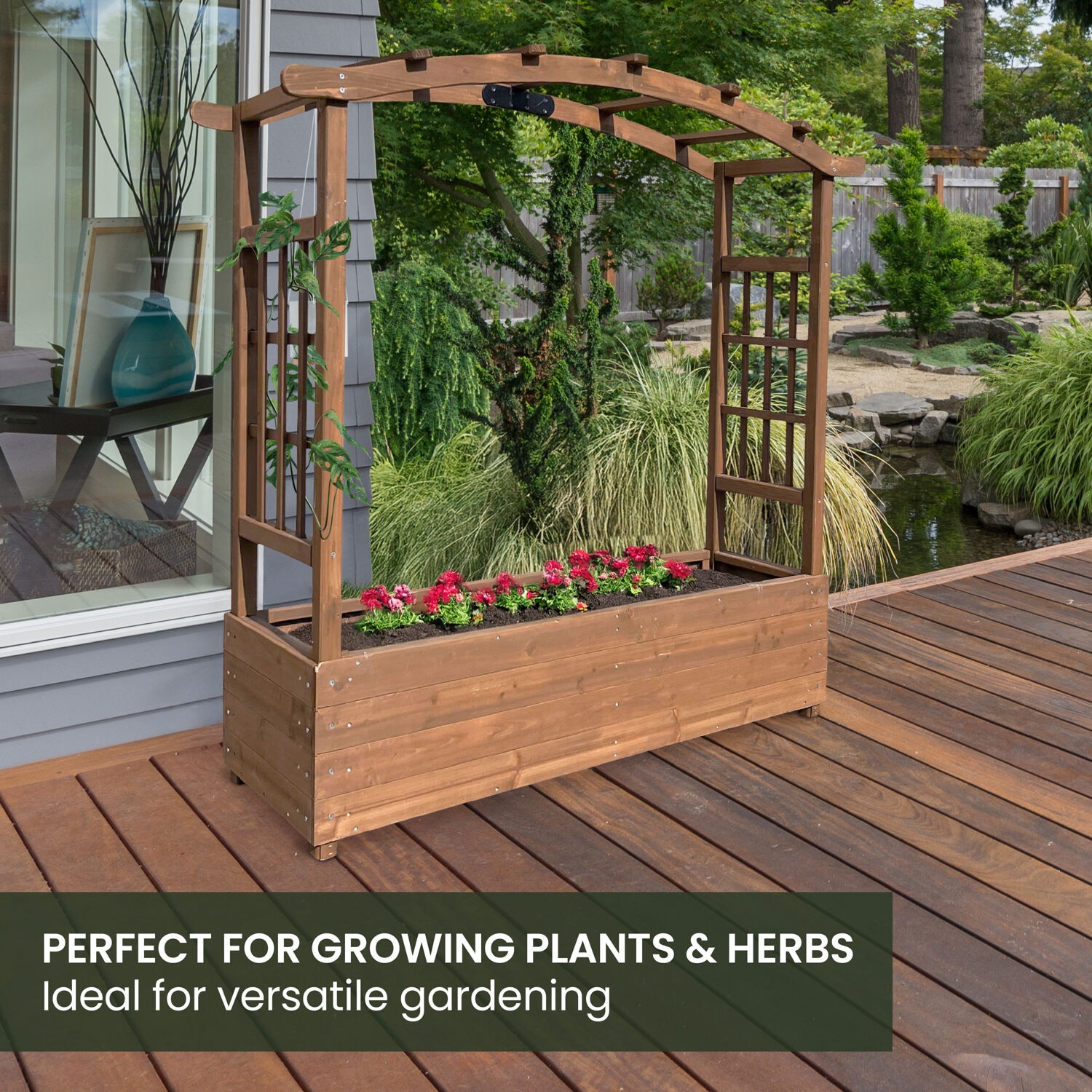 Hanover HANPL0102-BRN Raised-Garden-Beds - View #3